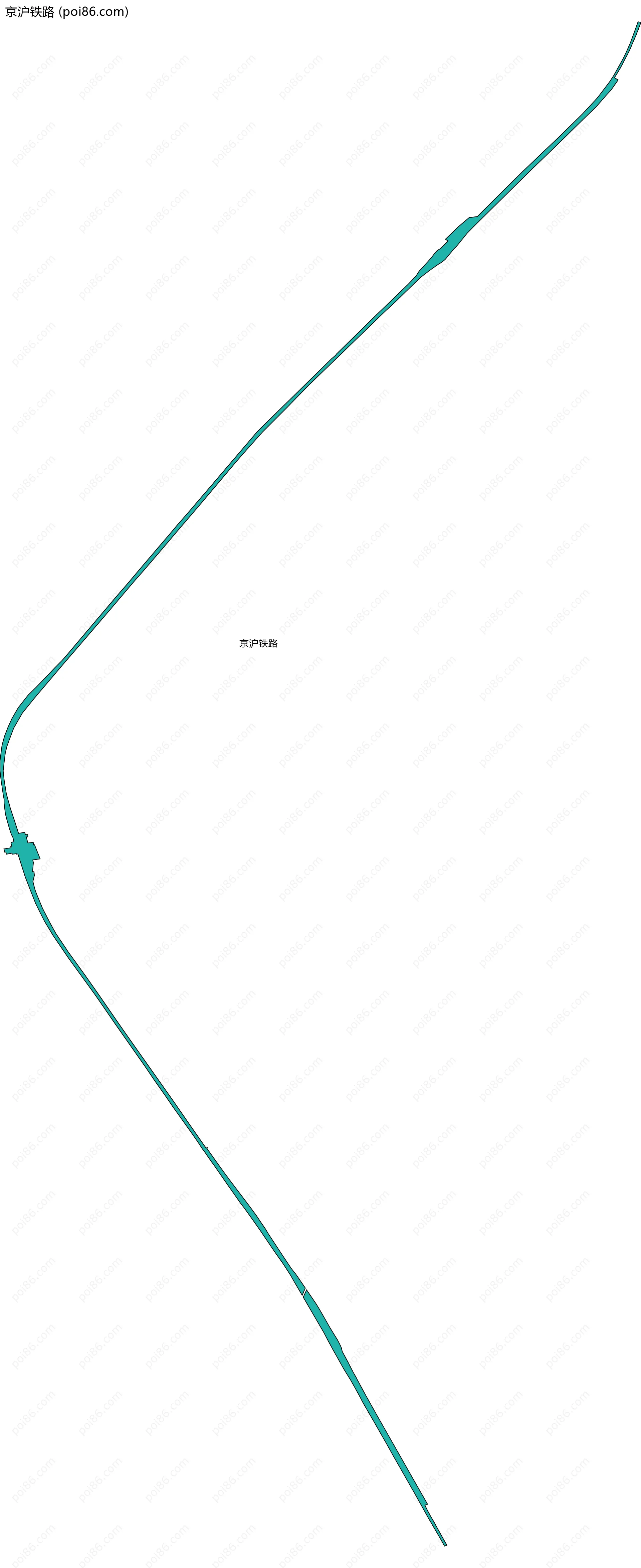 京沪铁路边界地图