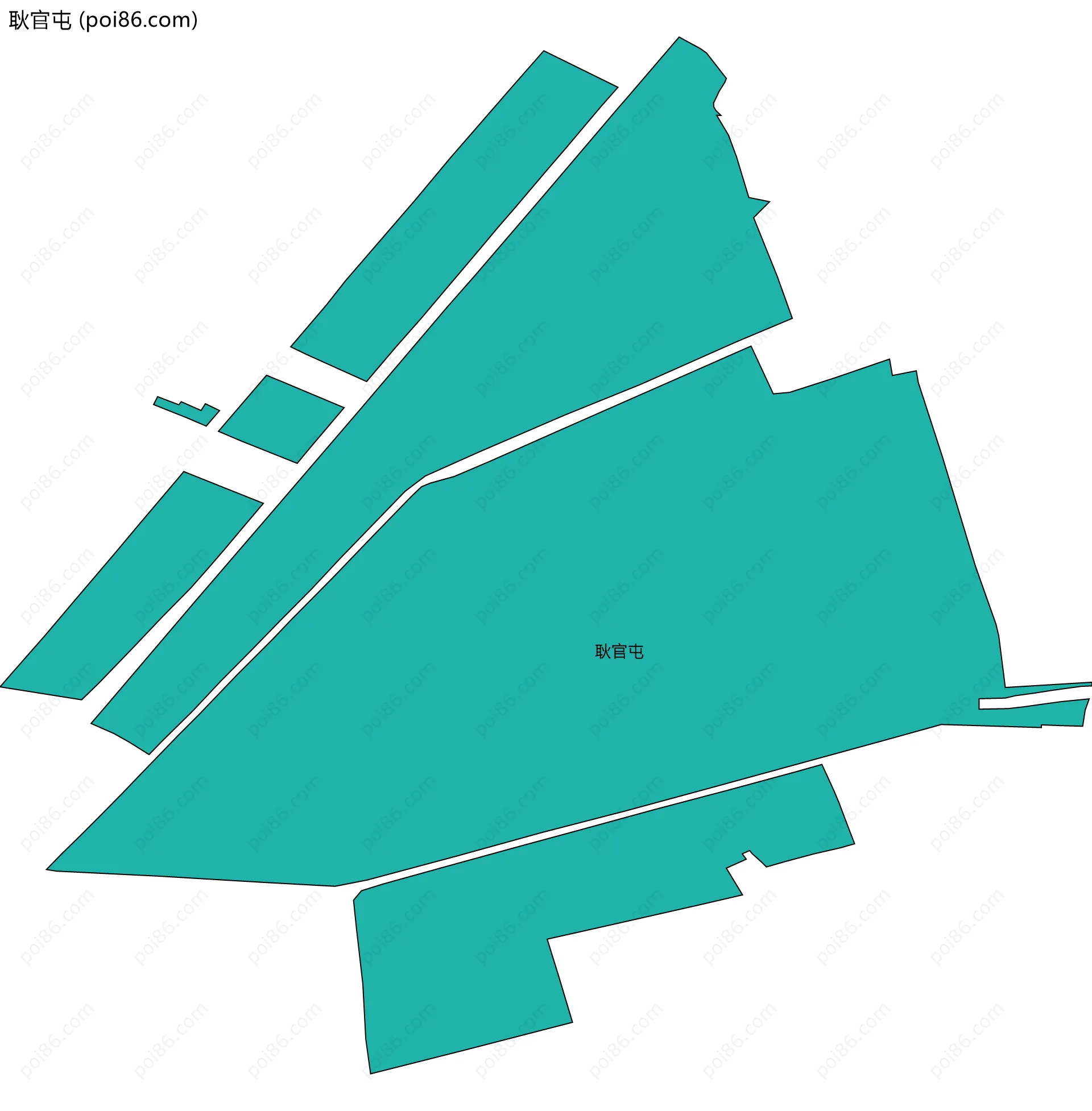 耿官屯边界地图