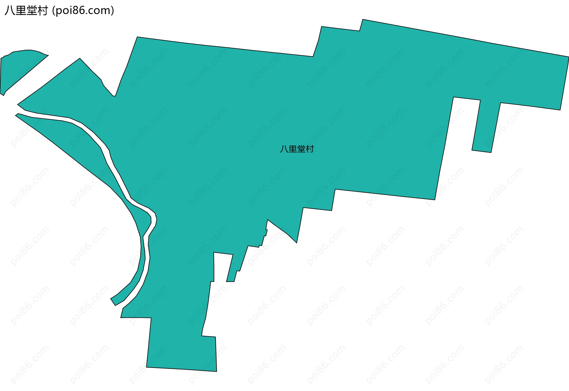 八里堂村边界地图