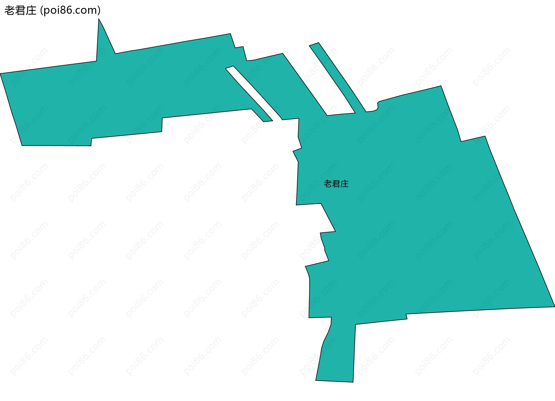 老君庄边界地图