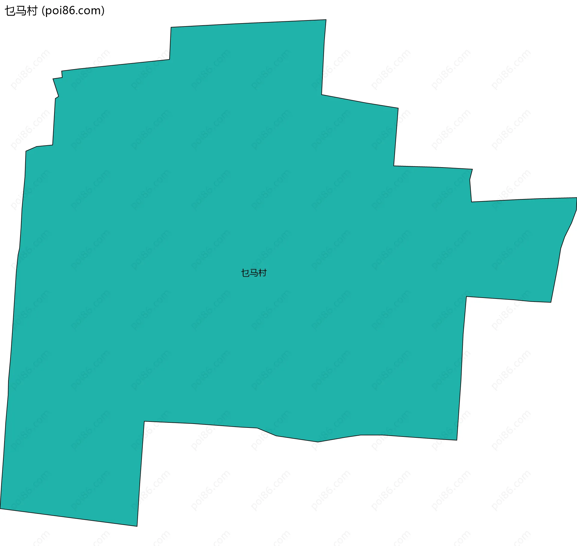 乜马村边界地图