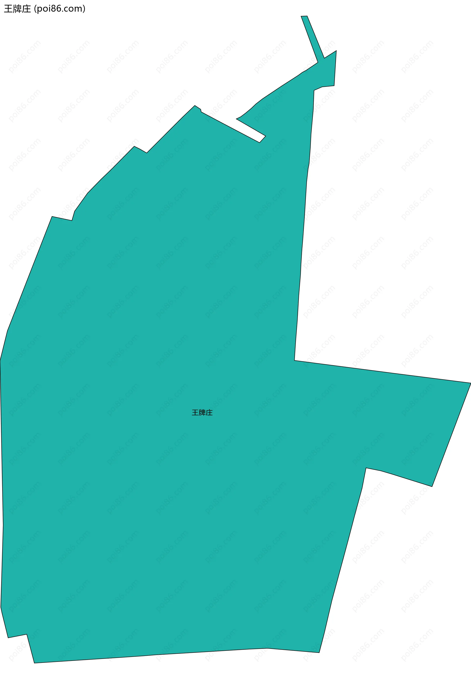 王牌庄边界地图