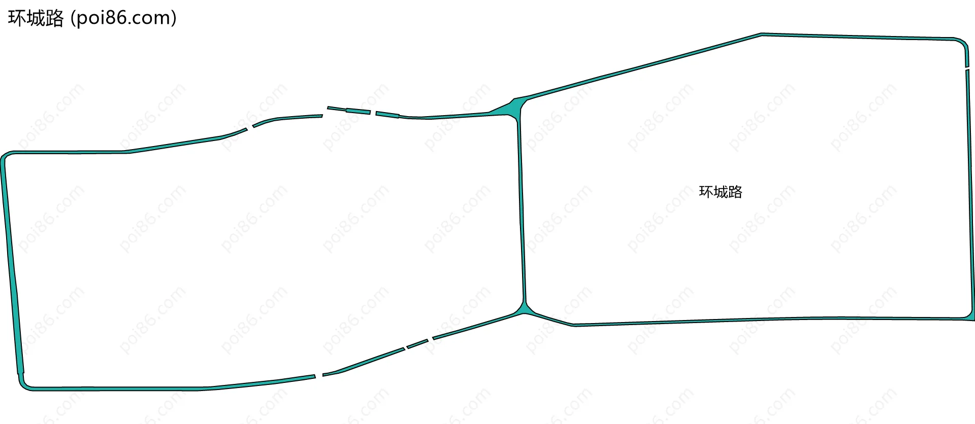环城路边界地图