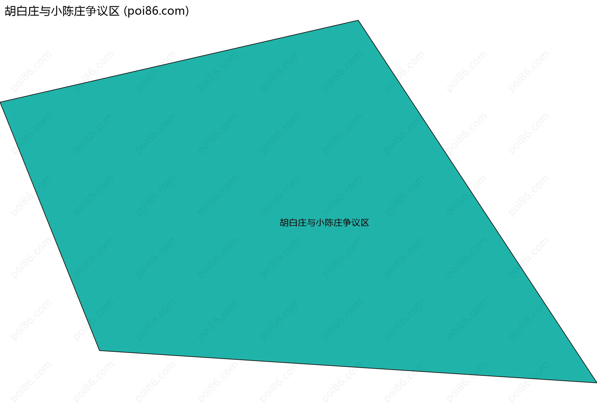 胡白庄与小陈庄争议区边界地图