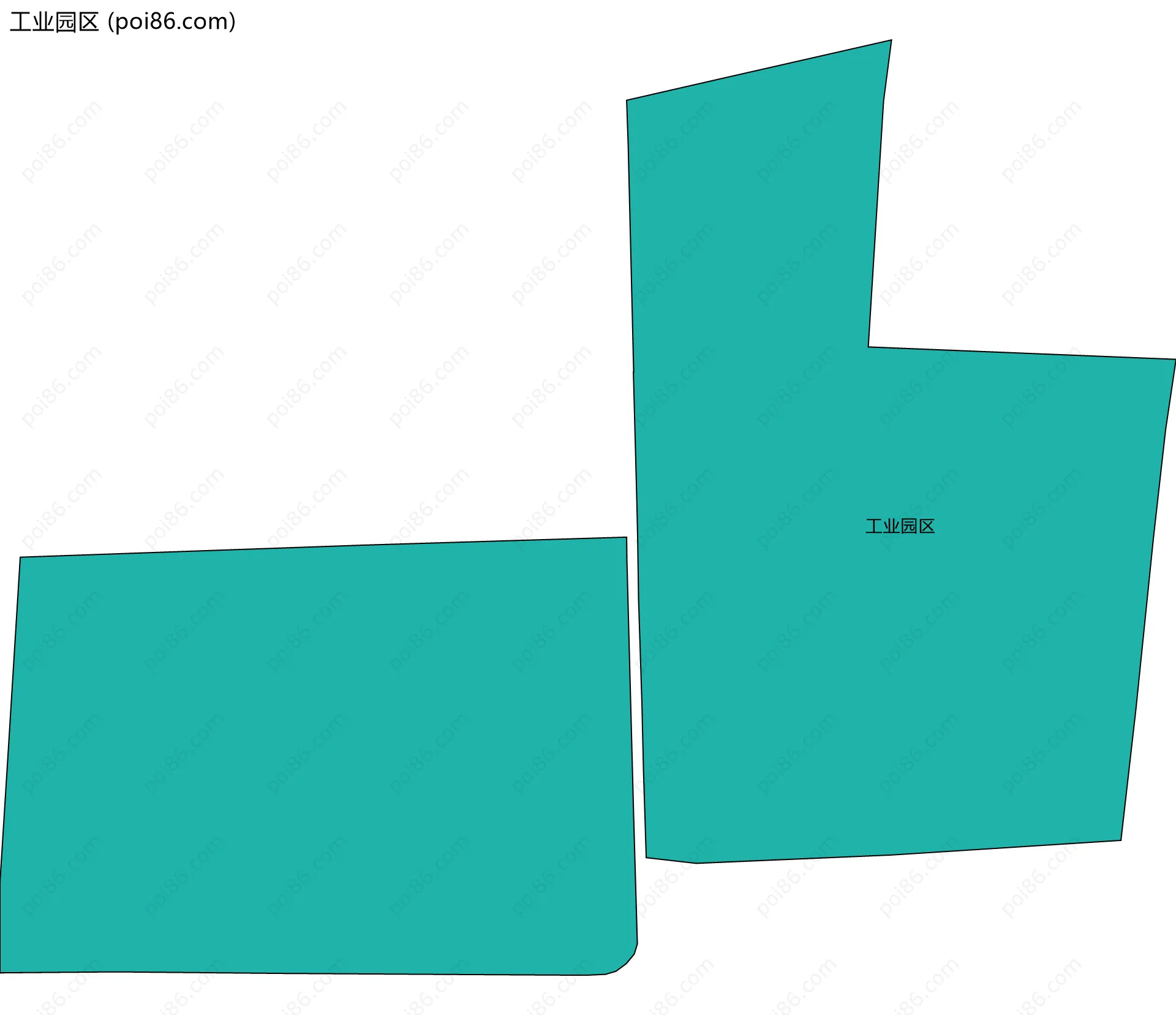 工业园区边界地图