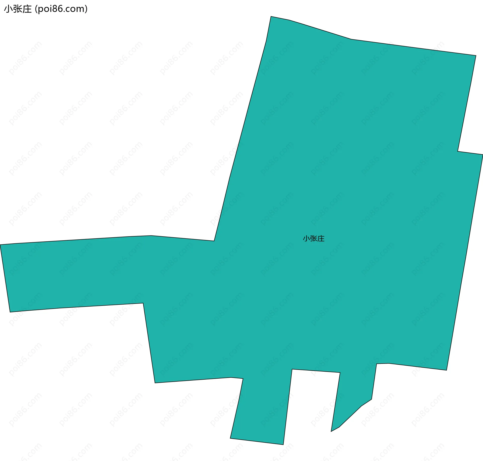 小张庄边界地图