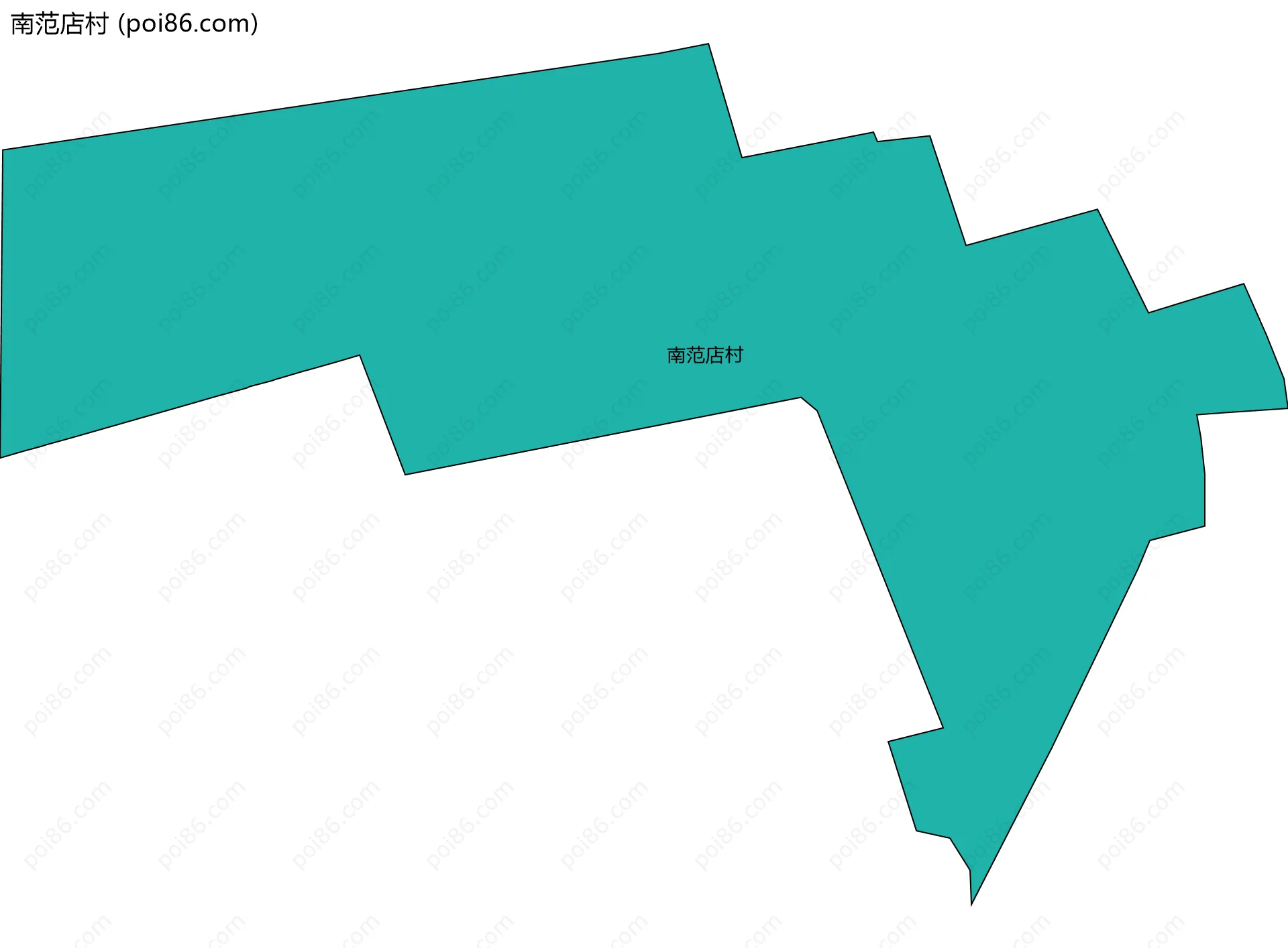南范店村边界地图