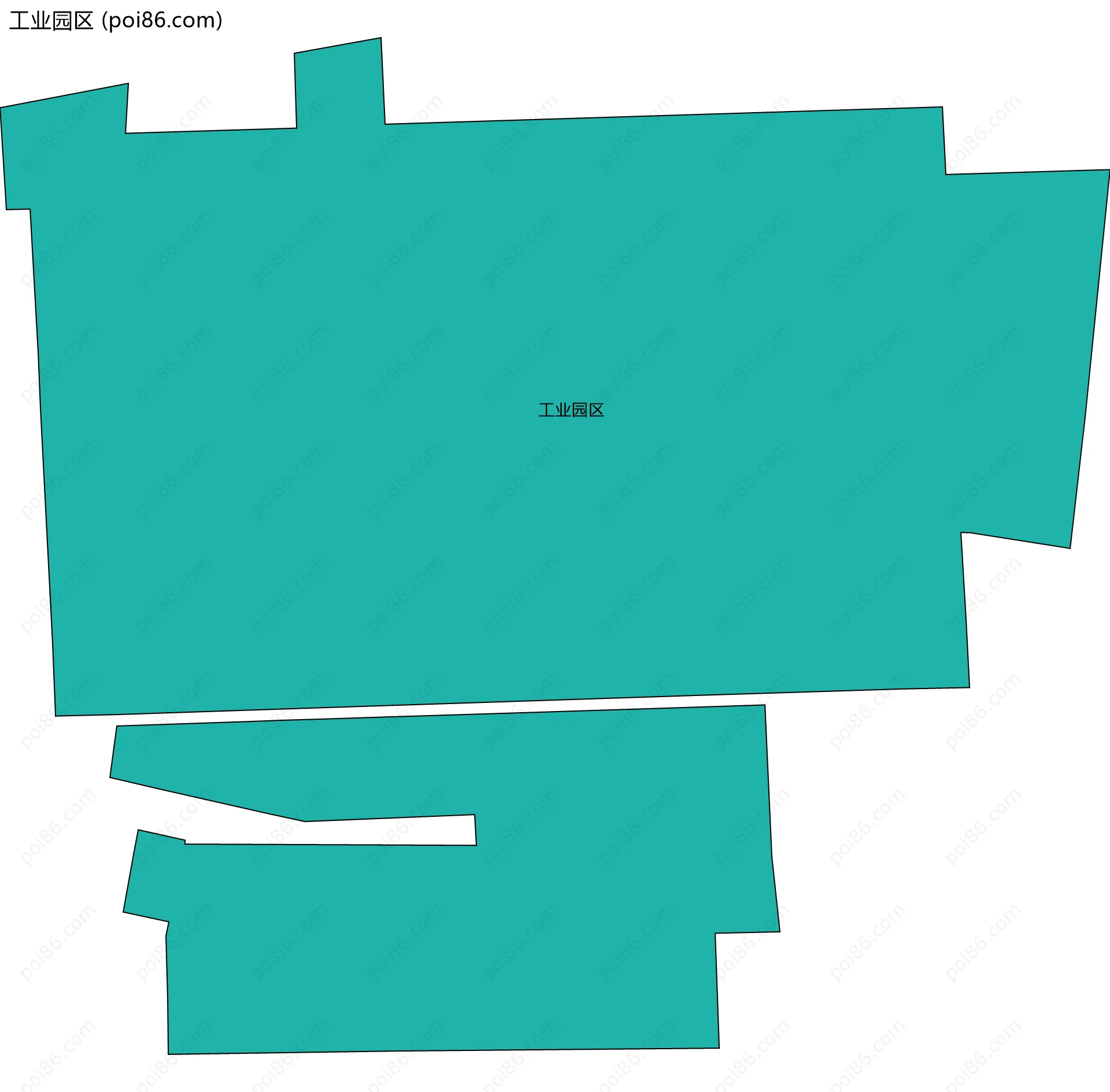 工业园区边界地图
