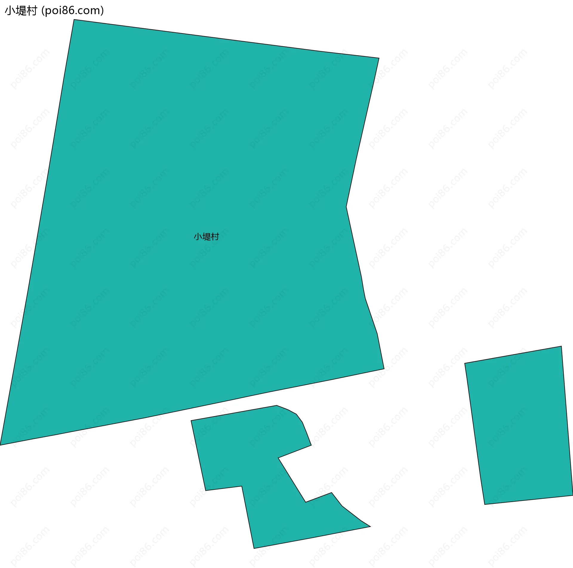 小堤村边界地图