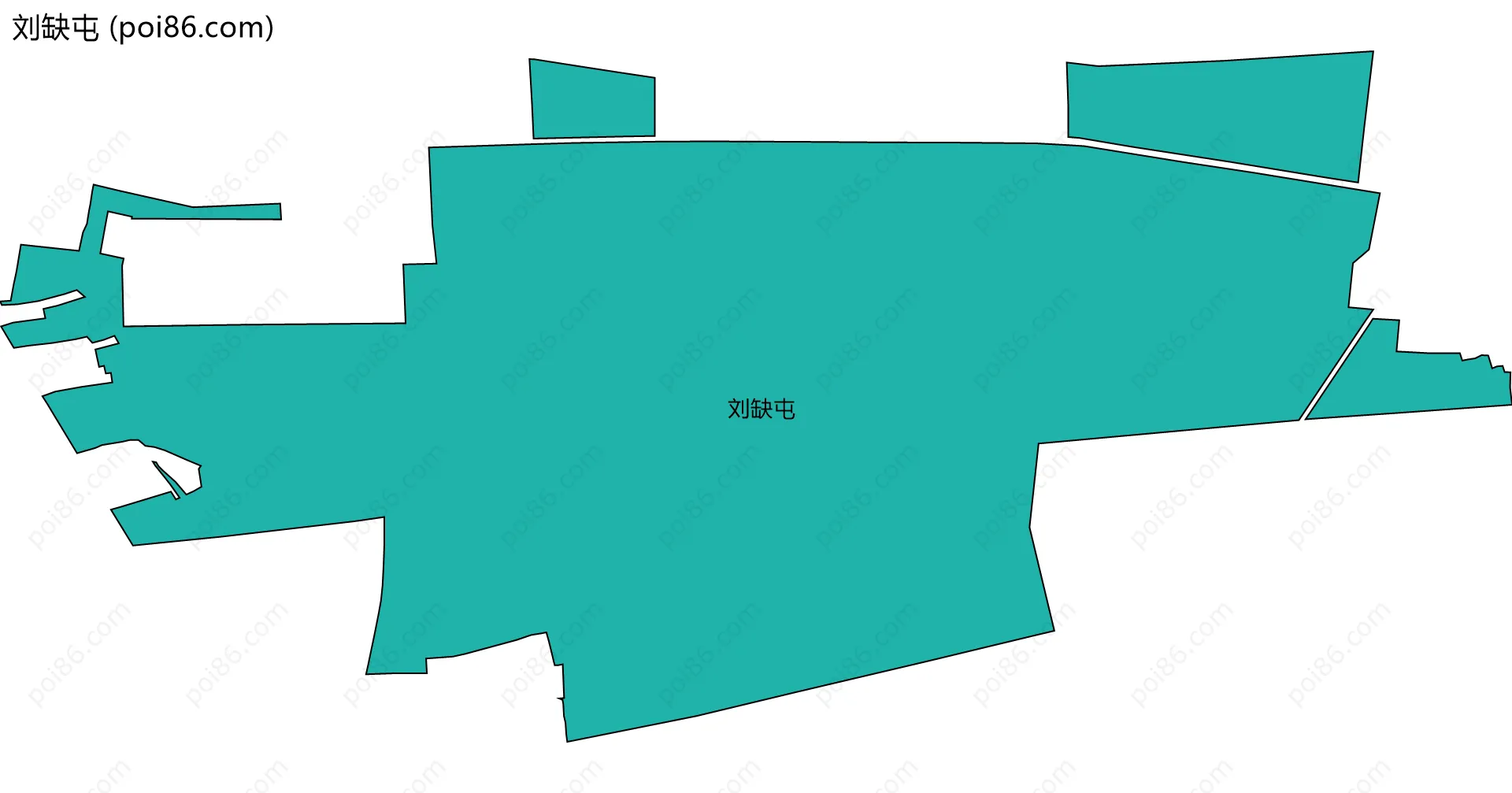 刘缺屯边界地图
