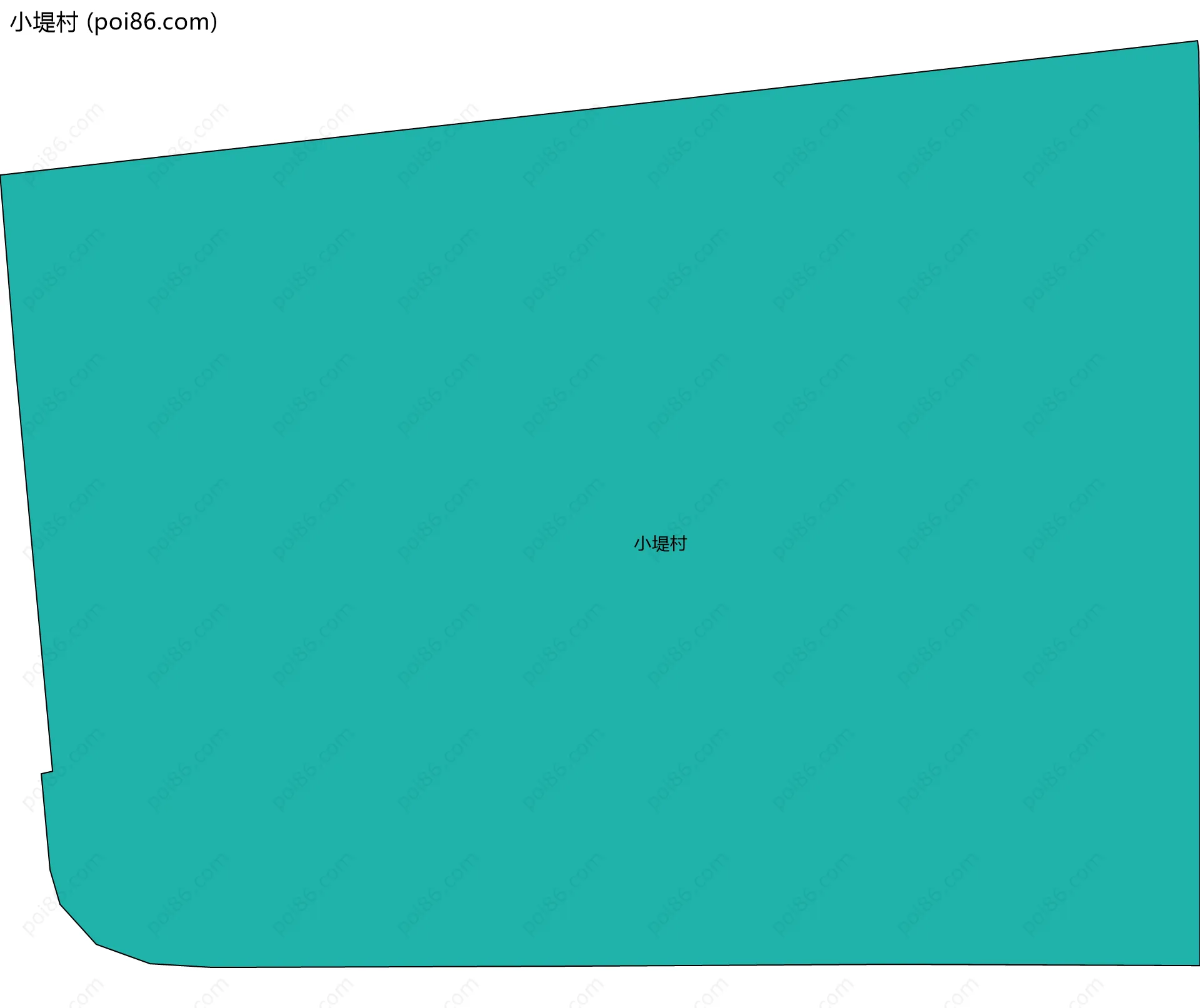 小堤村边界地图