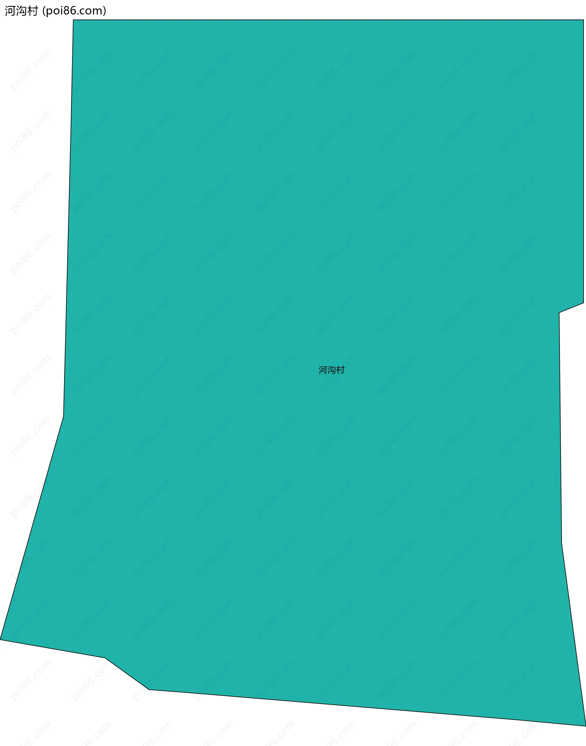 河沟村边界地图