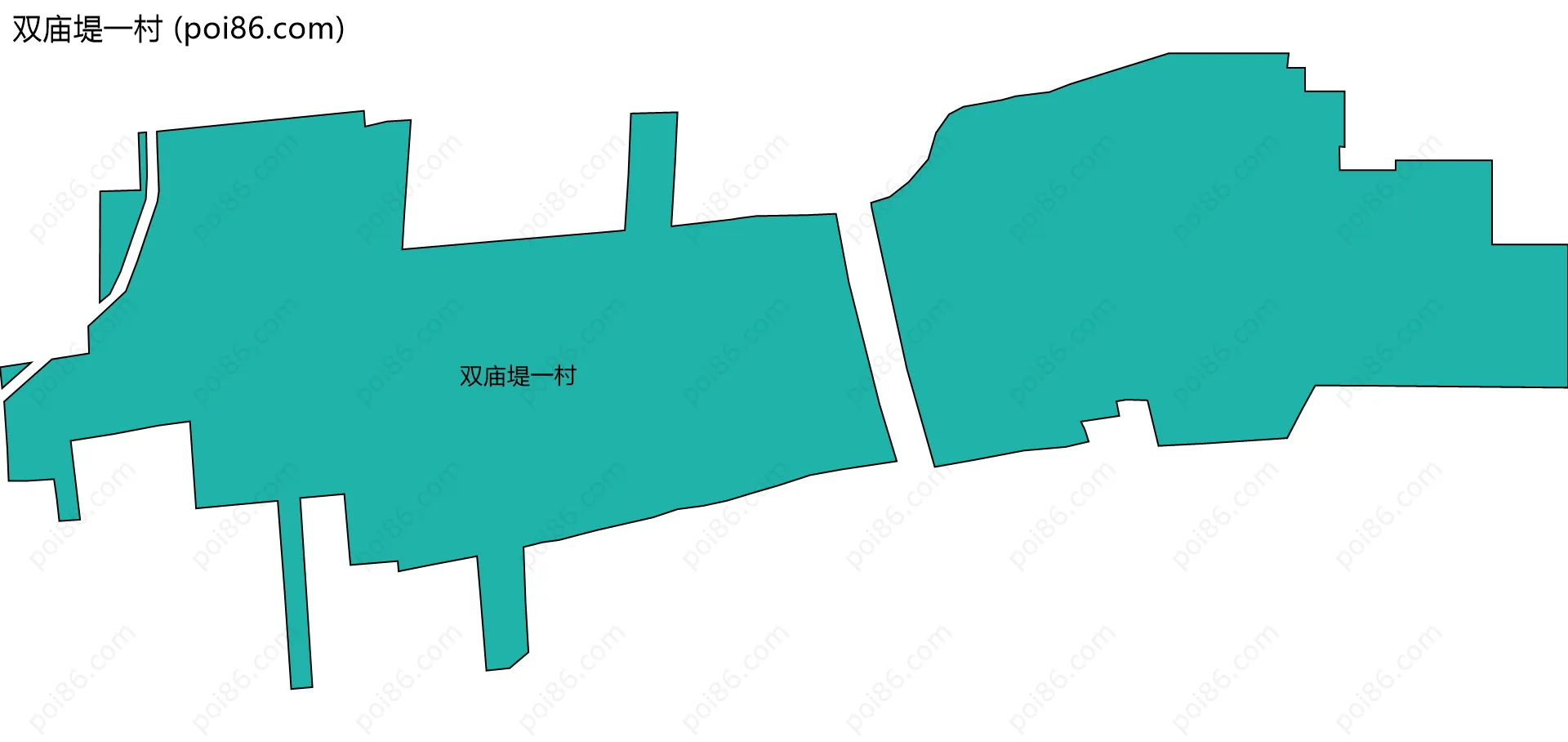 双庙堤一村边界地图