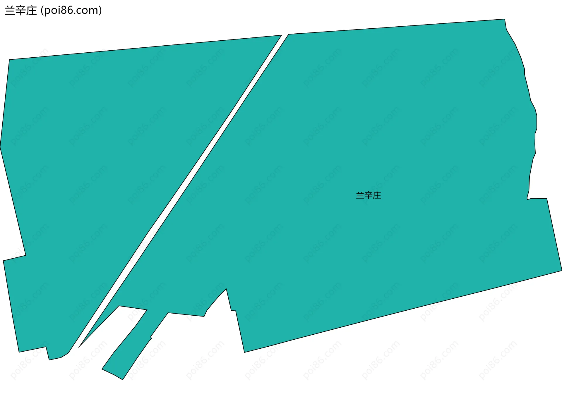 兰辛庄边界地图