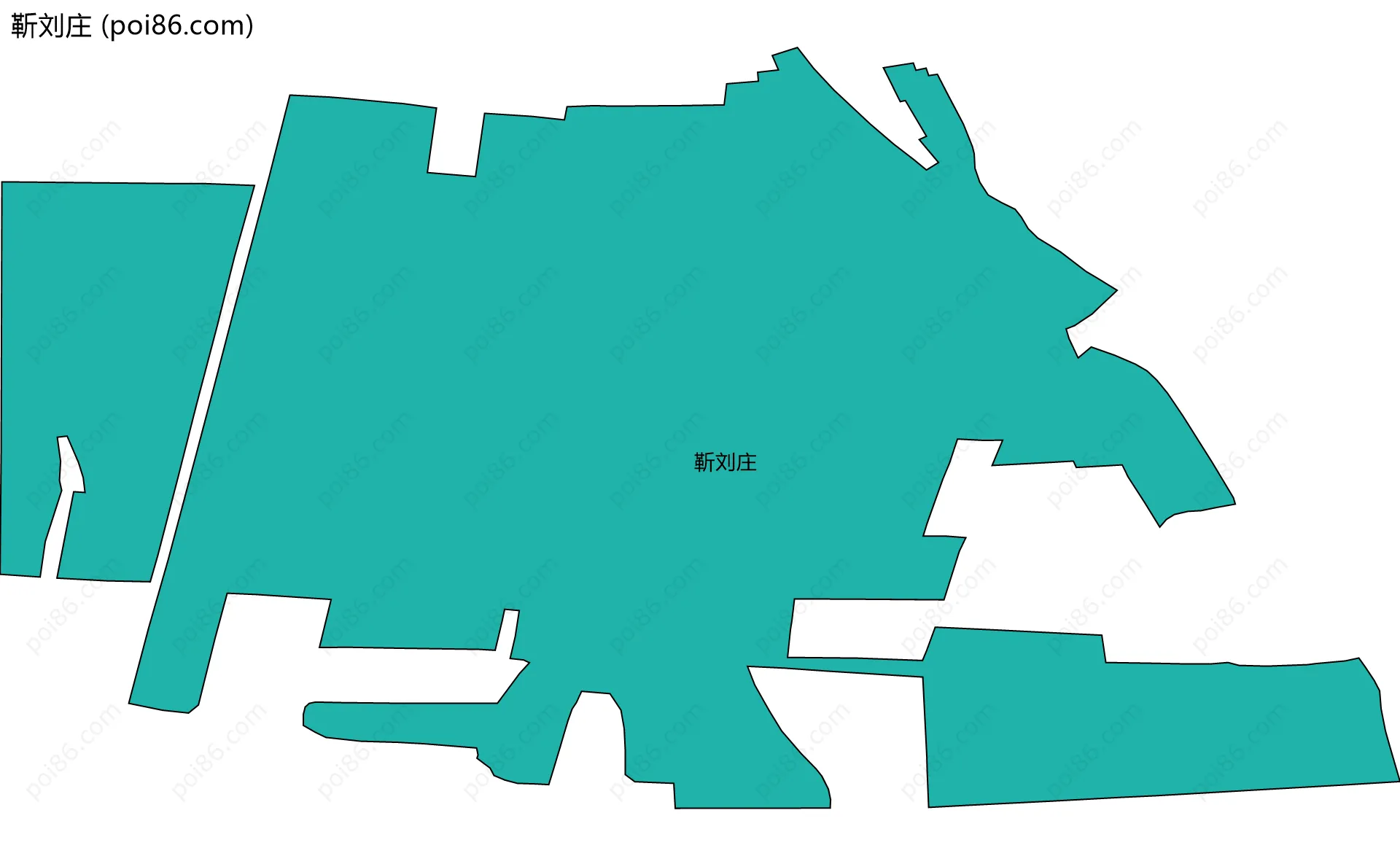 靳刘庄边界地图
