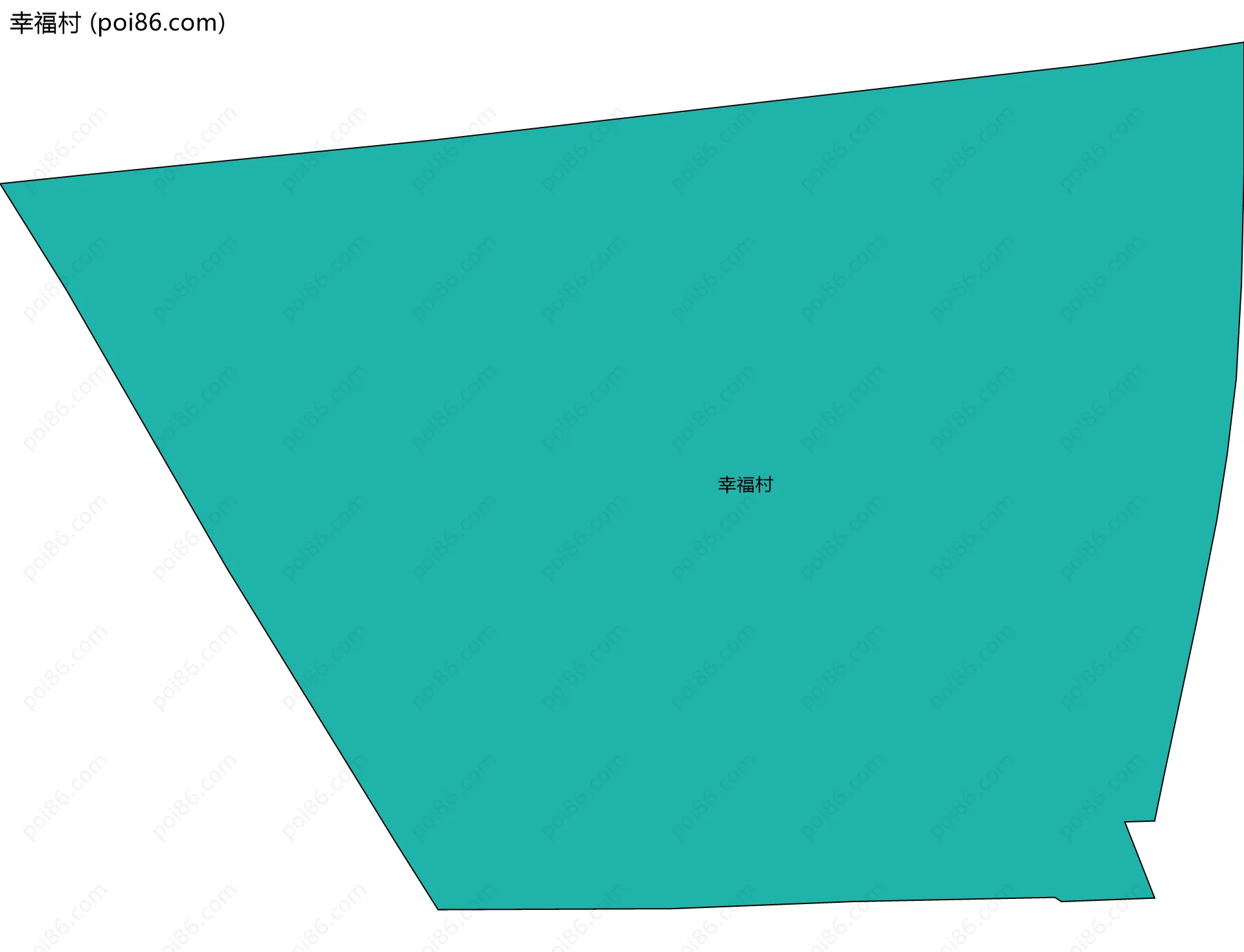 幸福村边界地图