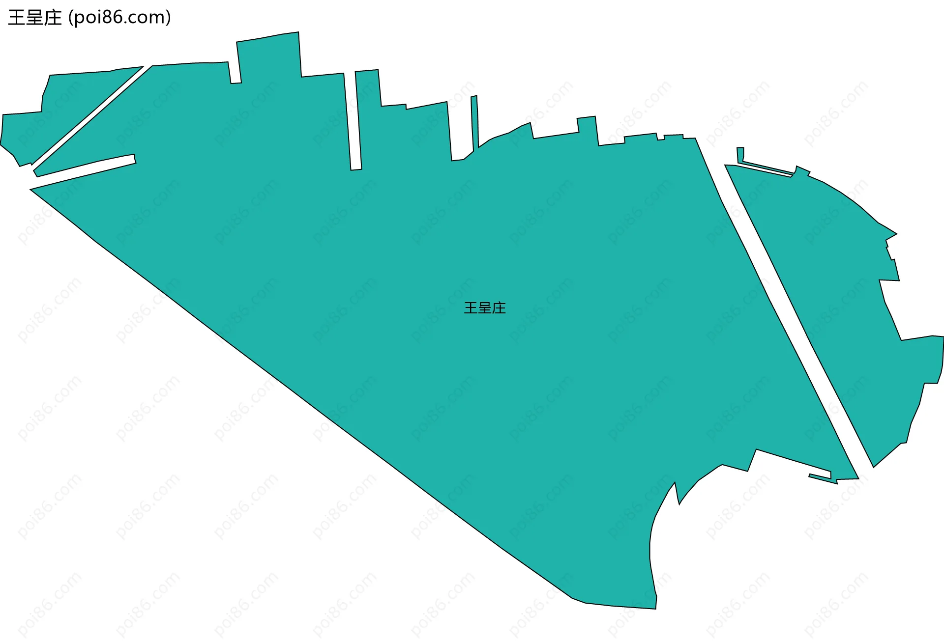 王呈庄边界地图