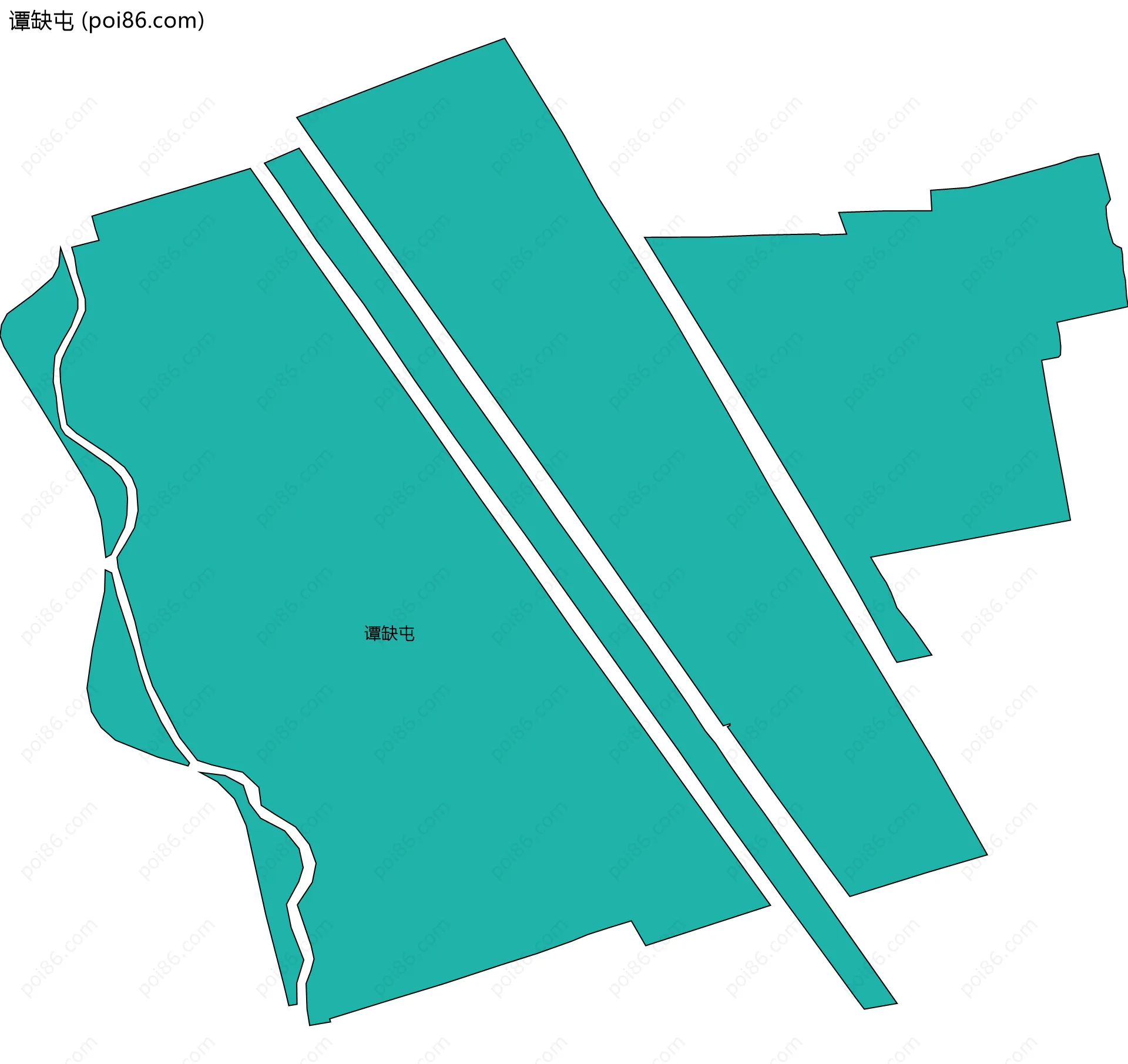 谭缺屯边界地图