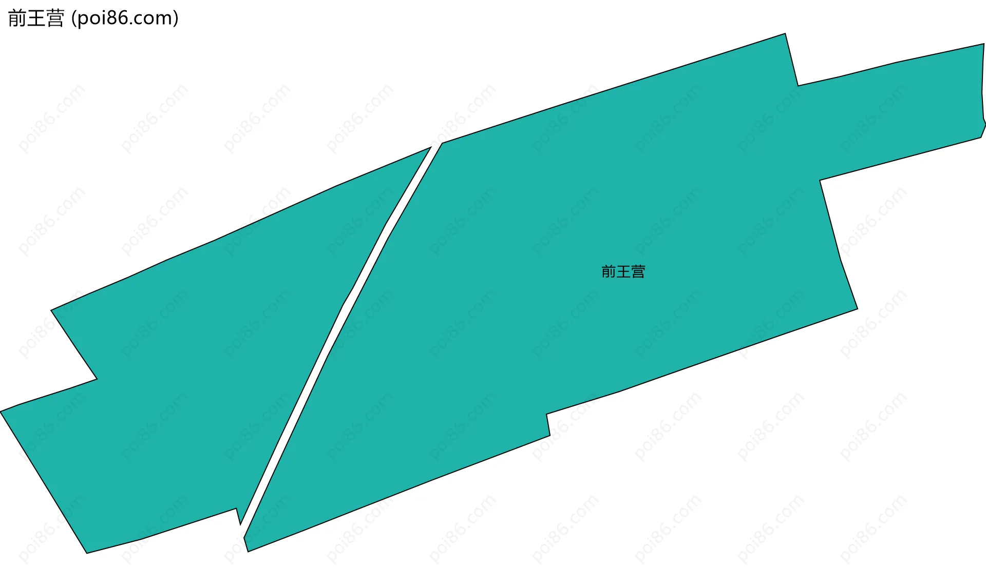 前王营边界地图