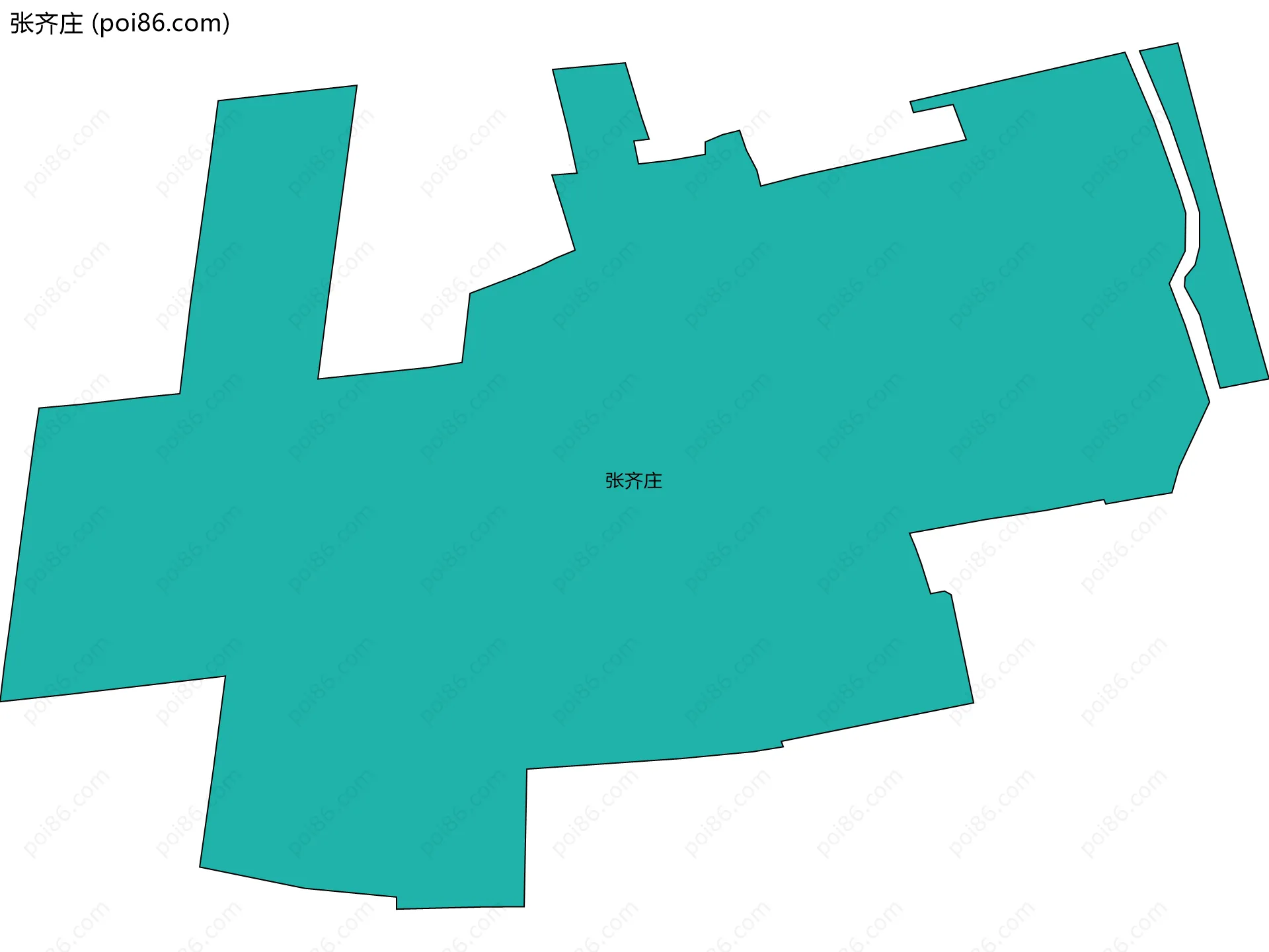 张齐庄边界地图