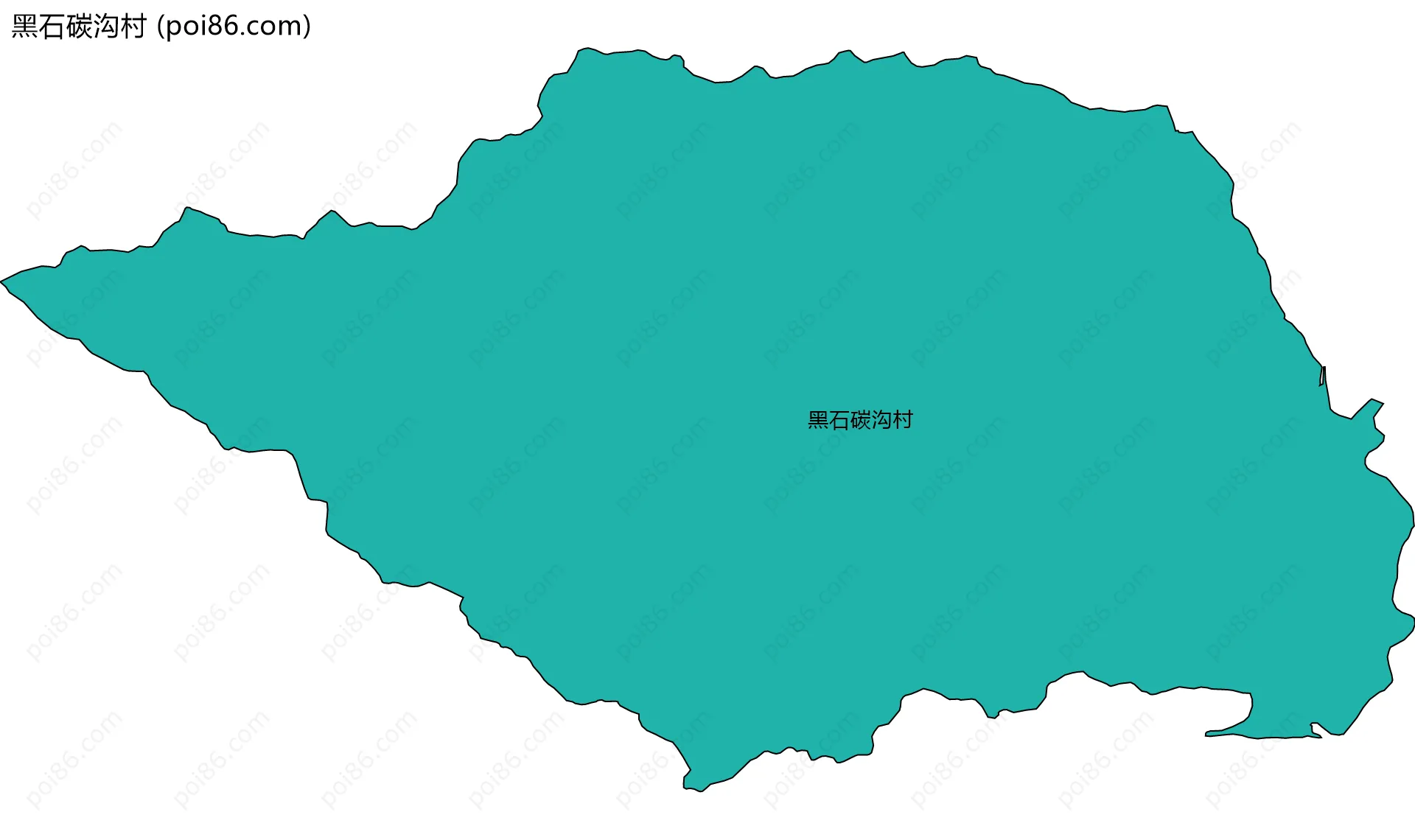 黑石碳沟村边界地图