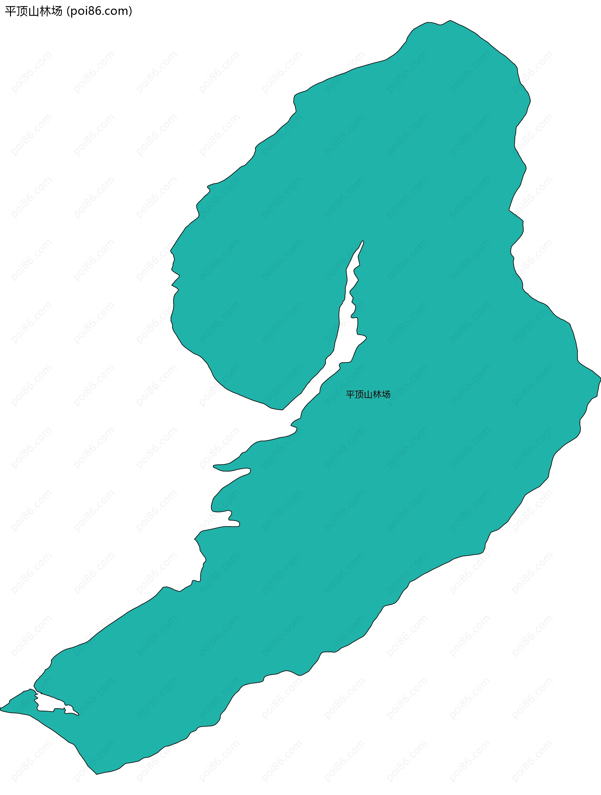 平顶山林场边界地图