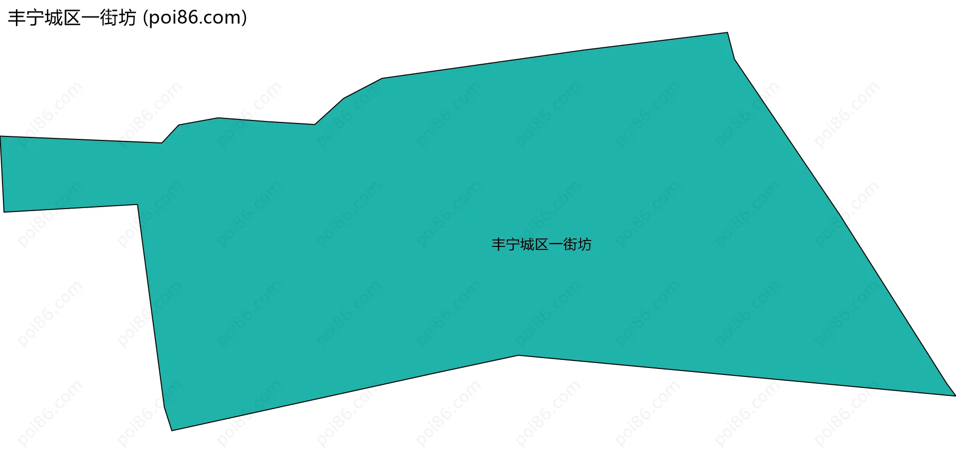 丰宁城区一街坊边界地图