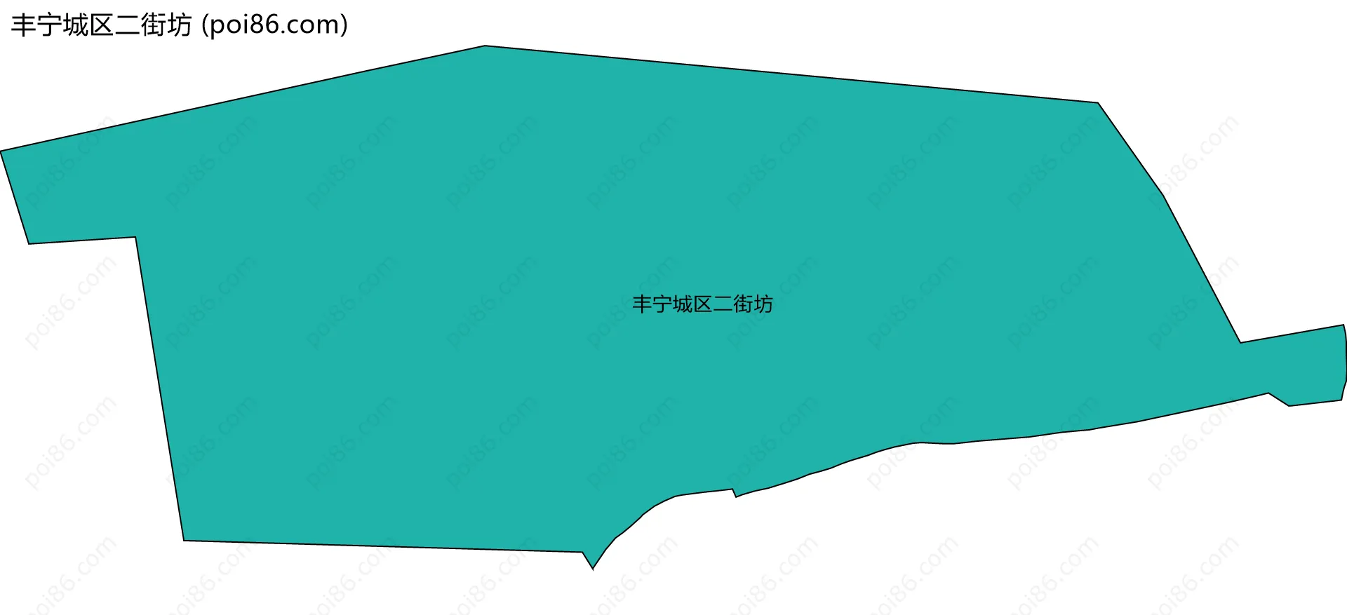 丰宁城区二街坊边界地图