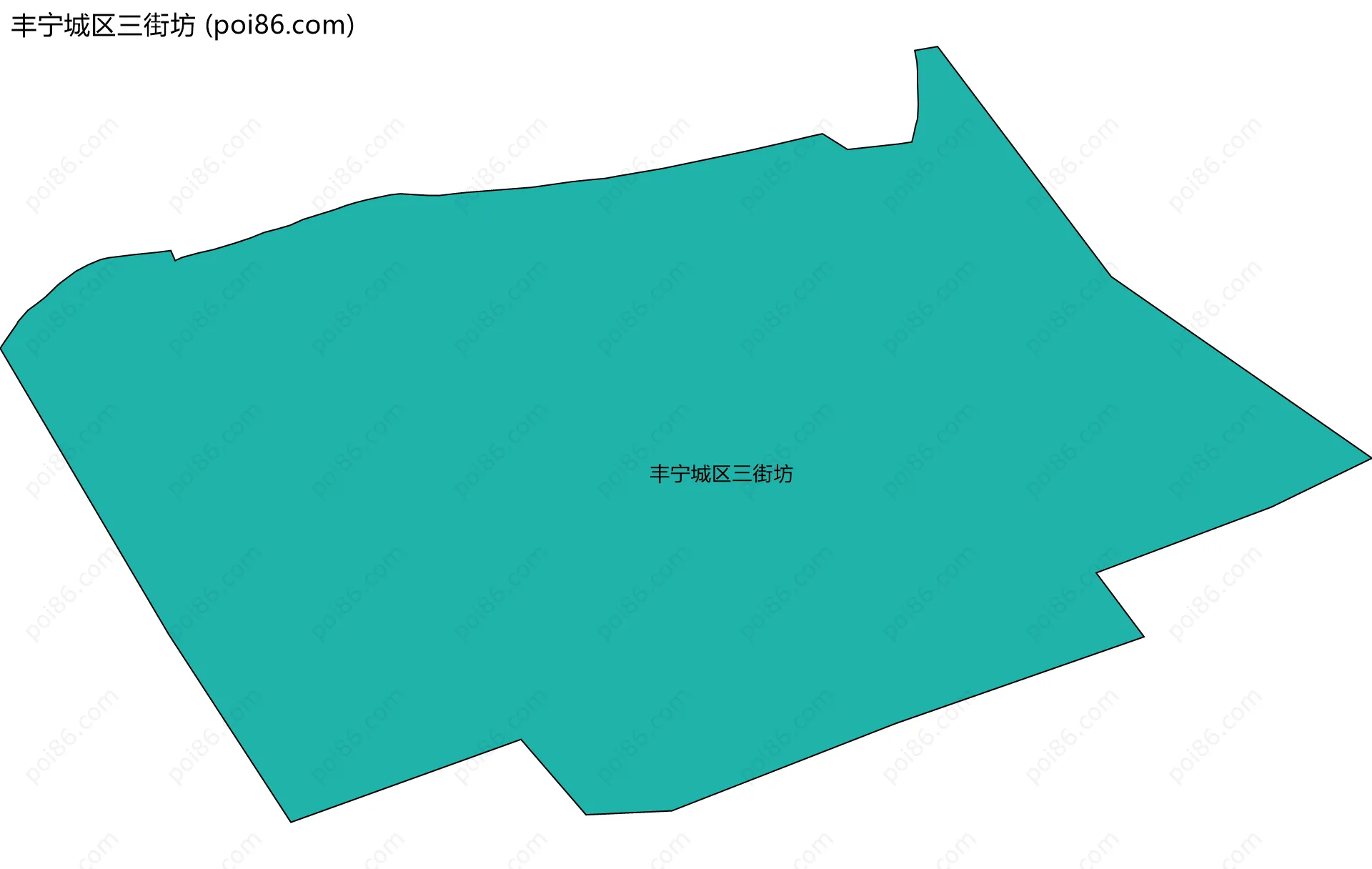 丰宁城区三街坊边界地图