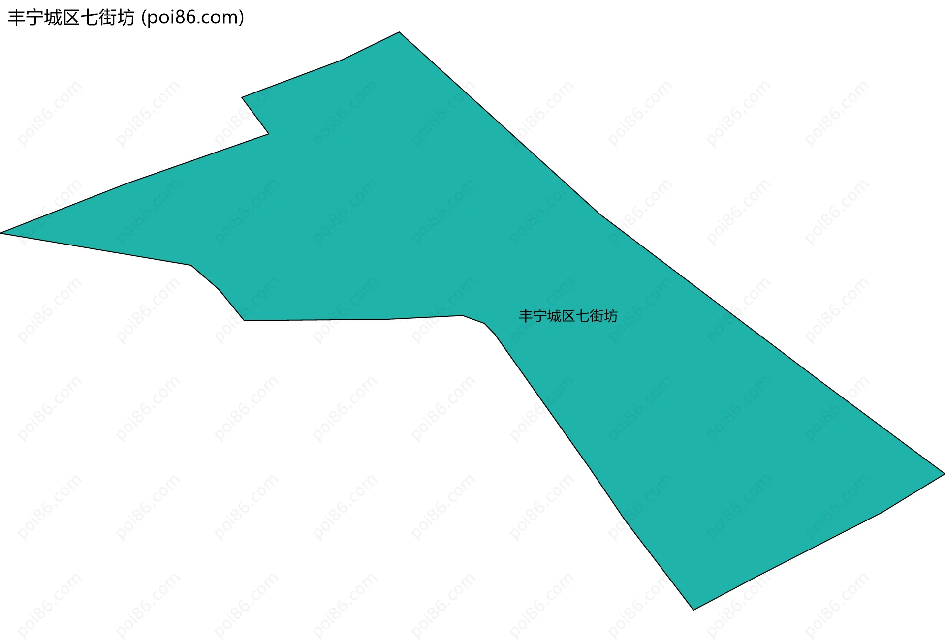 丰宁城区七街坊边界地图