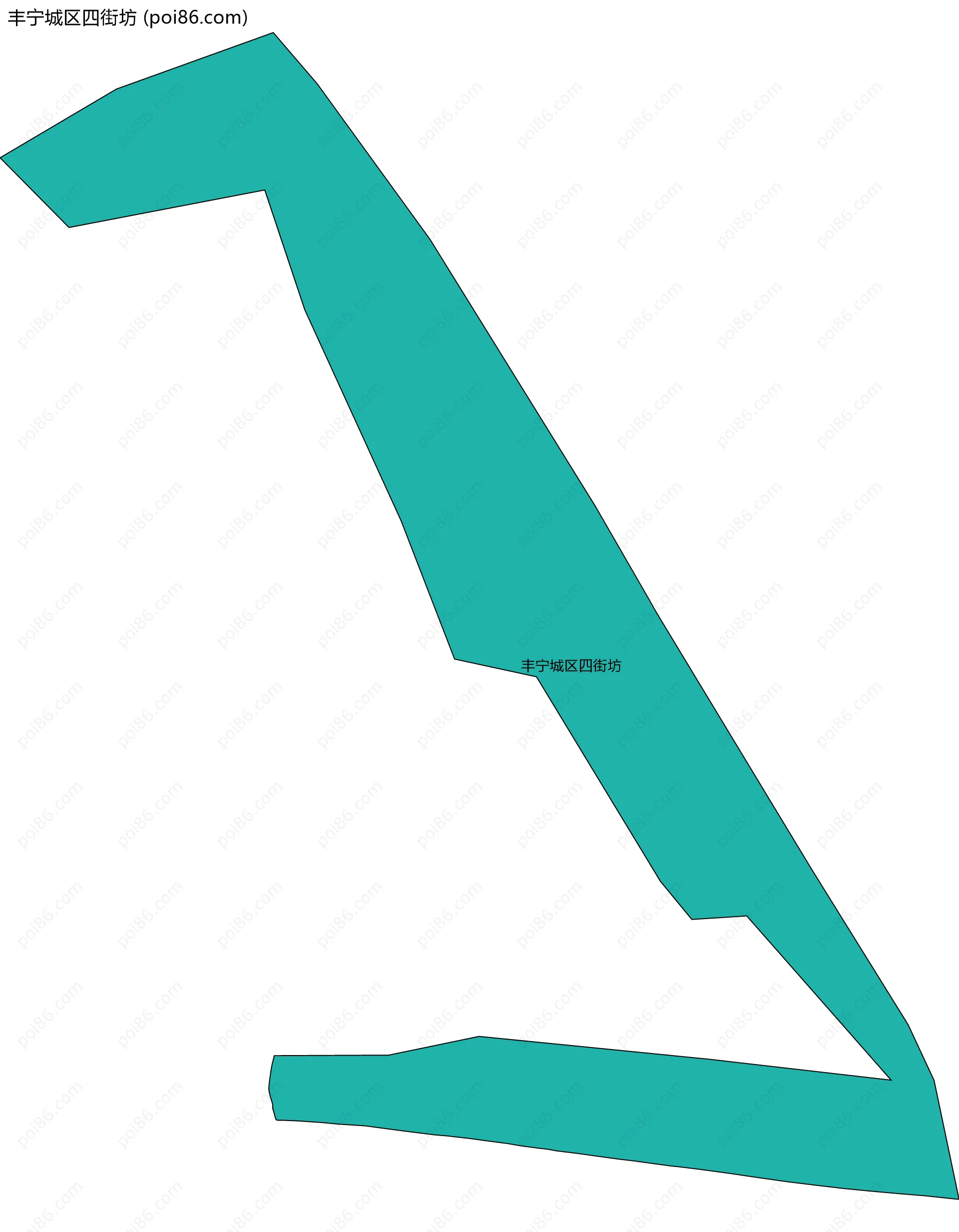 丰宁城区四街坊边界地图