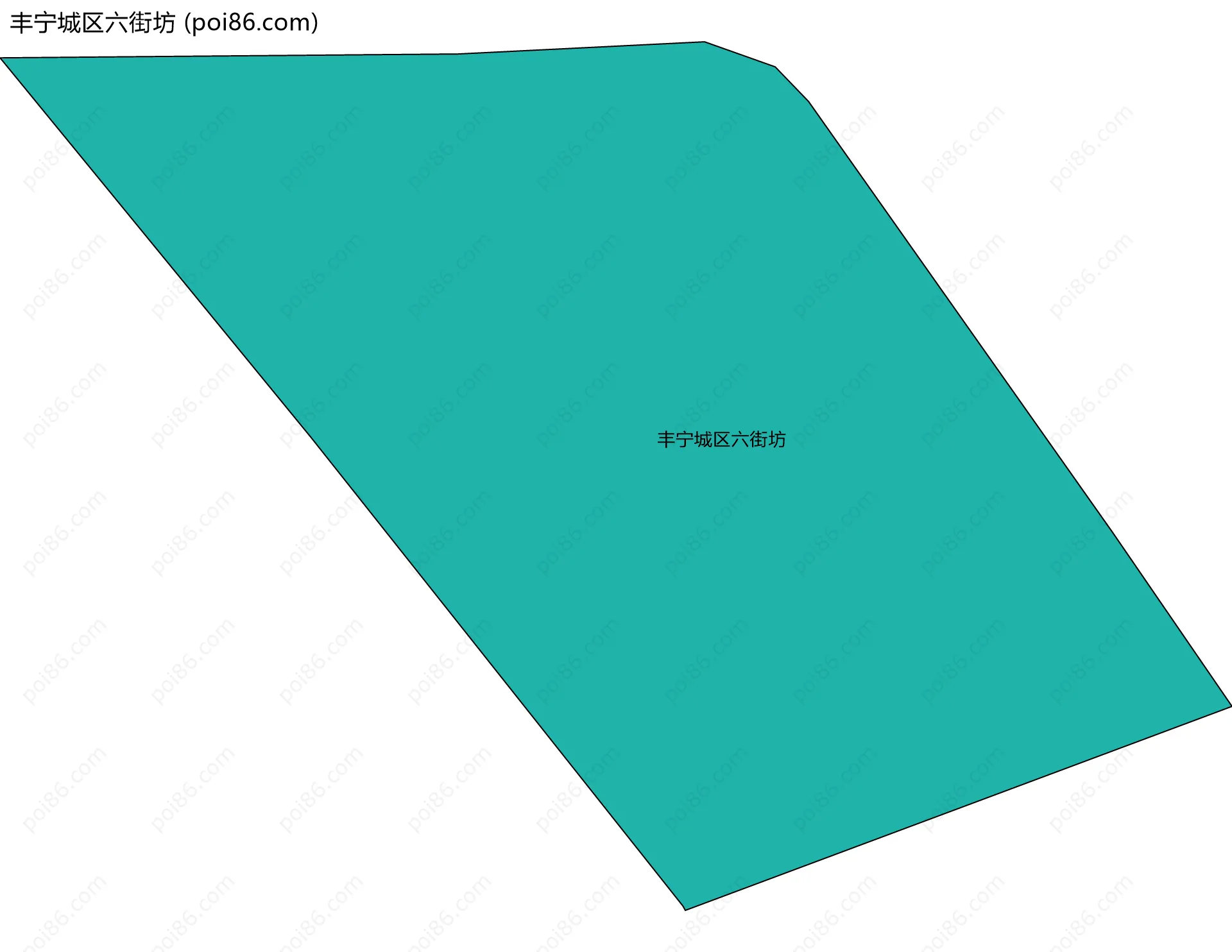 丰宁城区六街坊边界地图