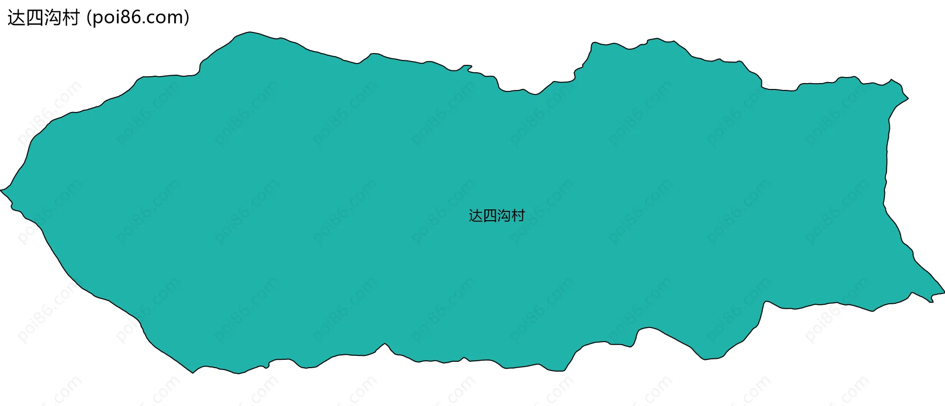 达四沟村边界地图