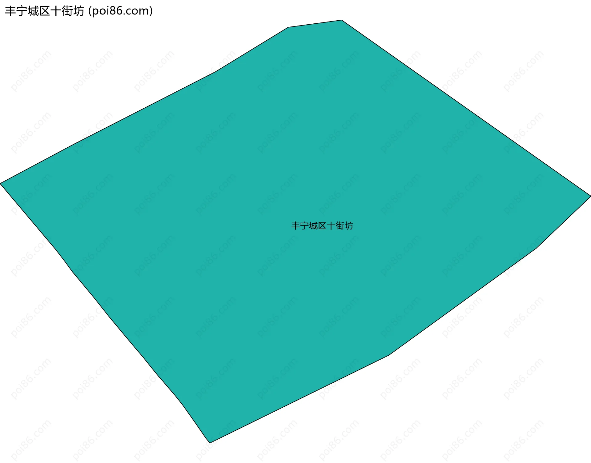 丰宁城区十街坊边界地图
