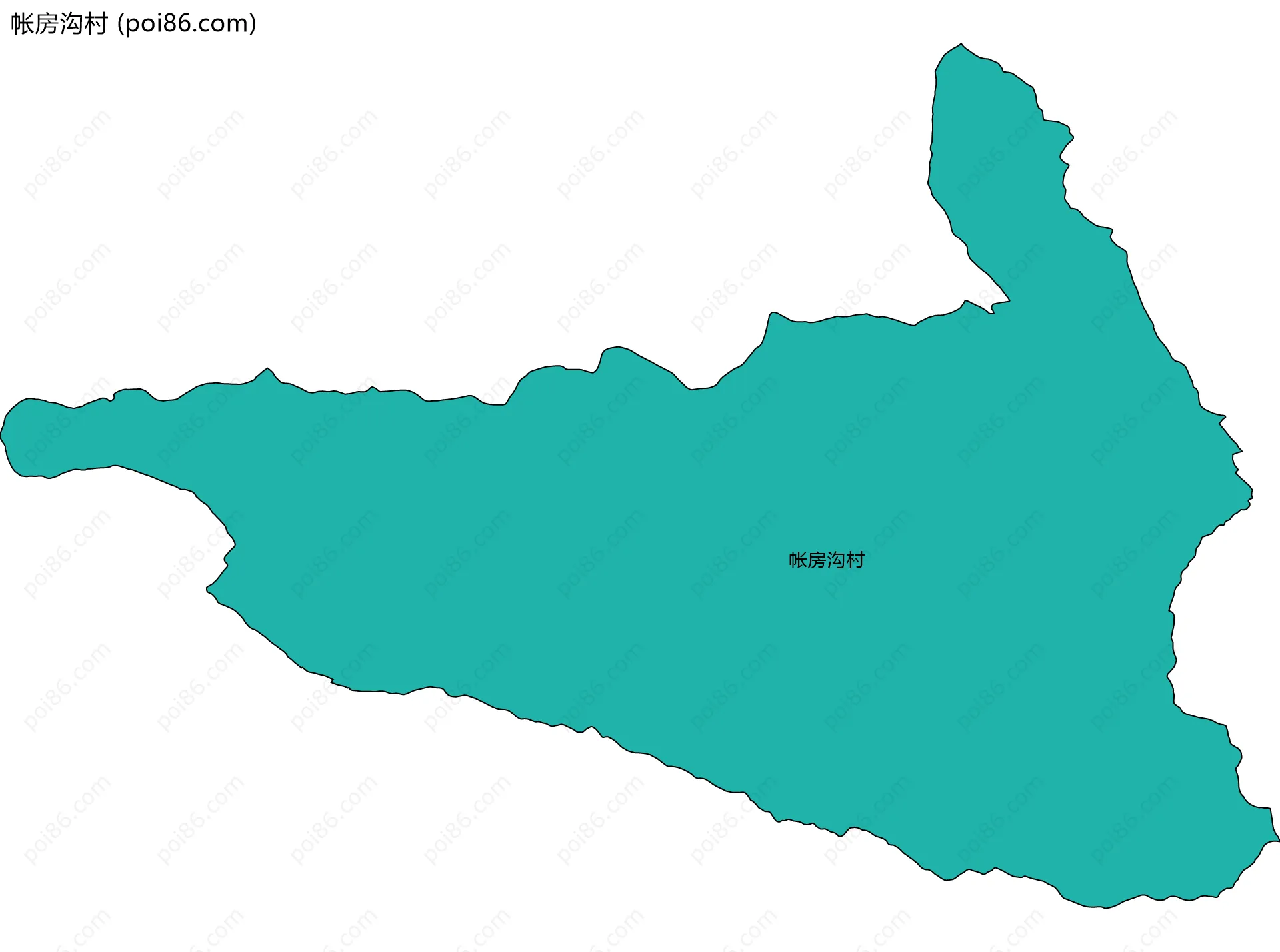 帐房沟村边界地图