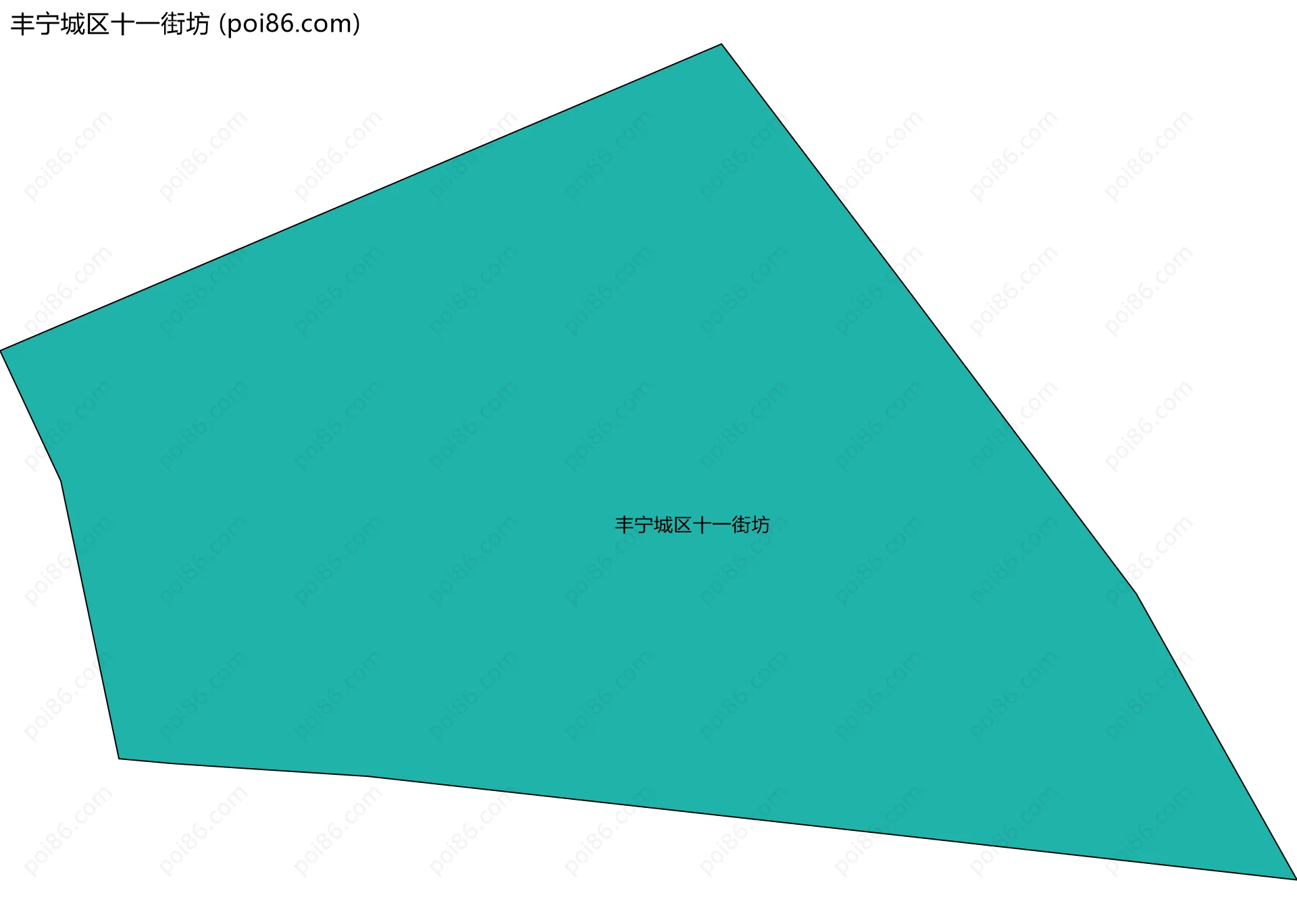 丰宁城区十一街坊边界地图