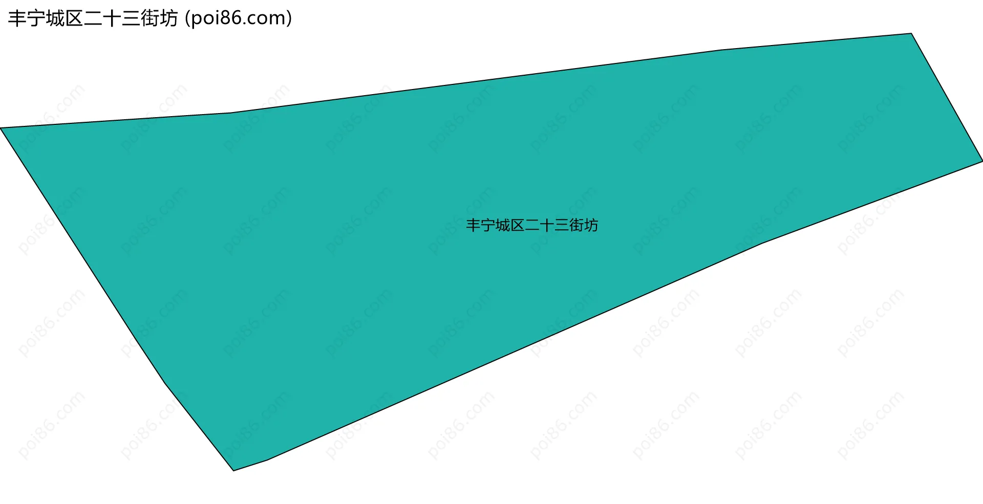 丰宁城区二十三街坊边界地图