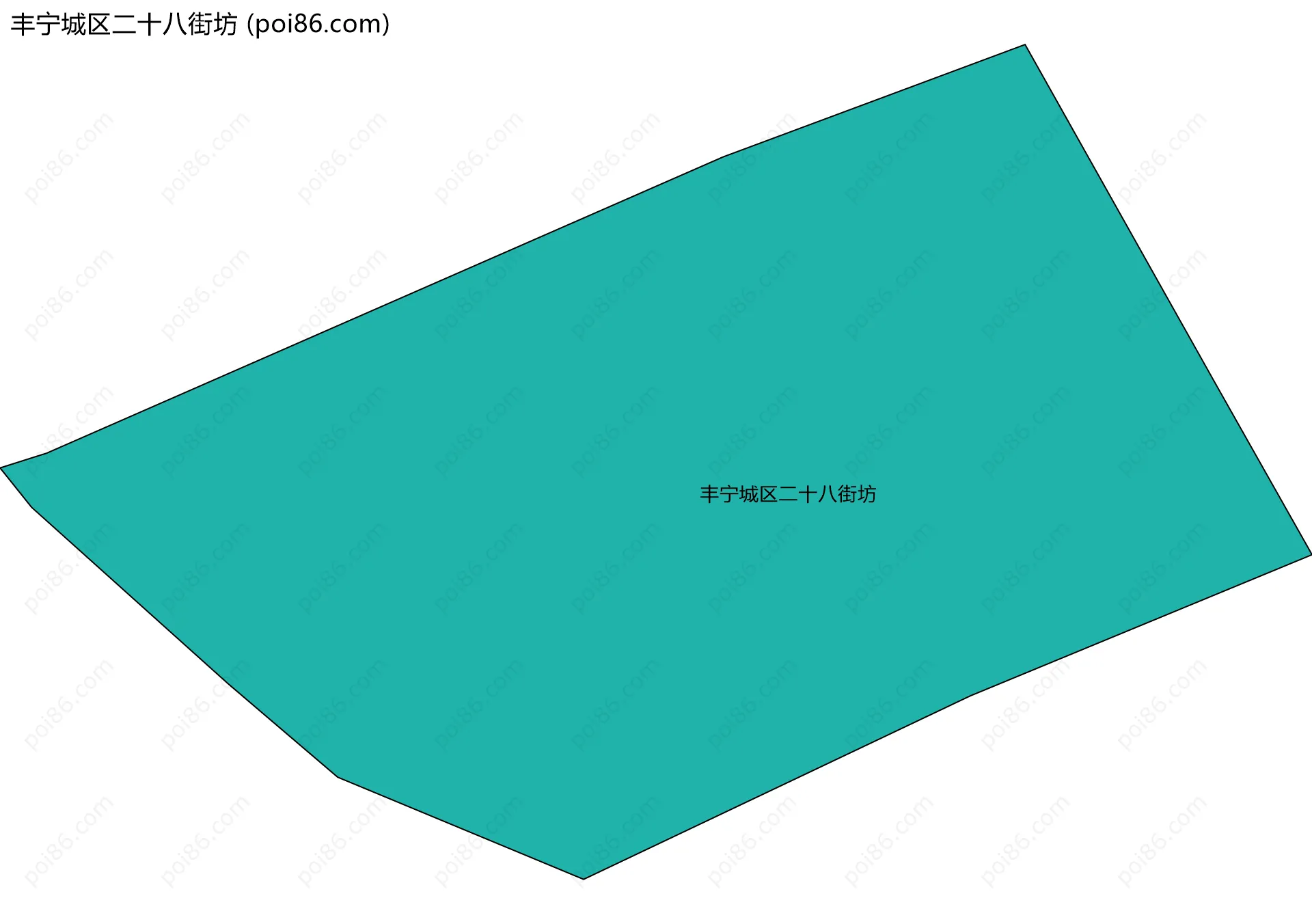 丰宁城区二十八街坊边界地图