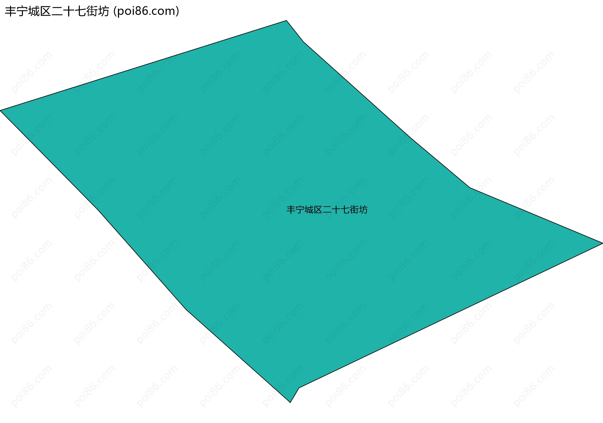 丰宁城区二十七街坊边界地图