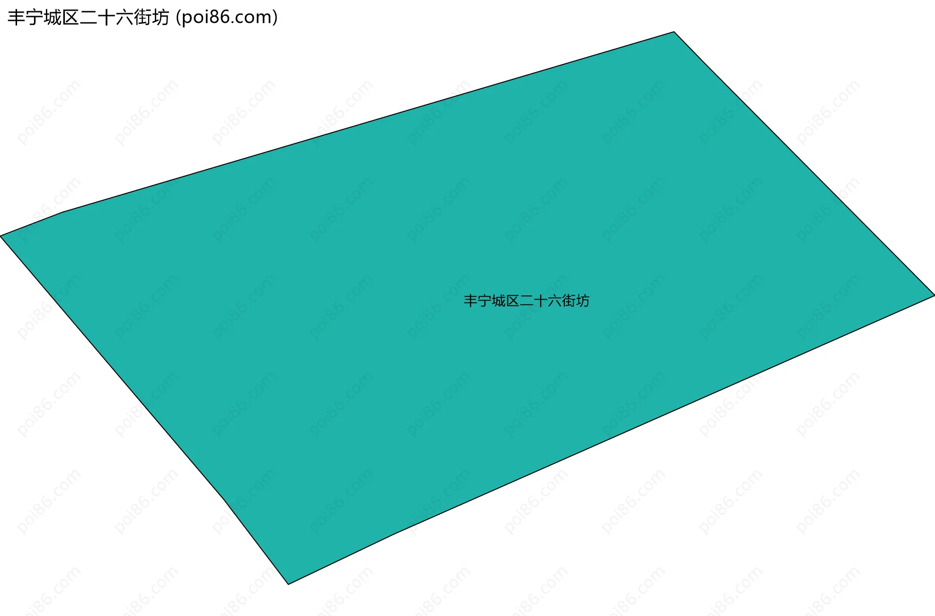 丰宁城区二十六街坊边界地图