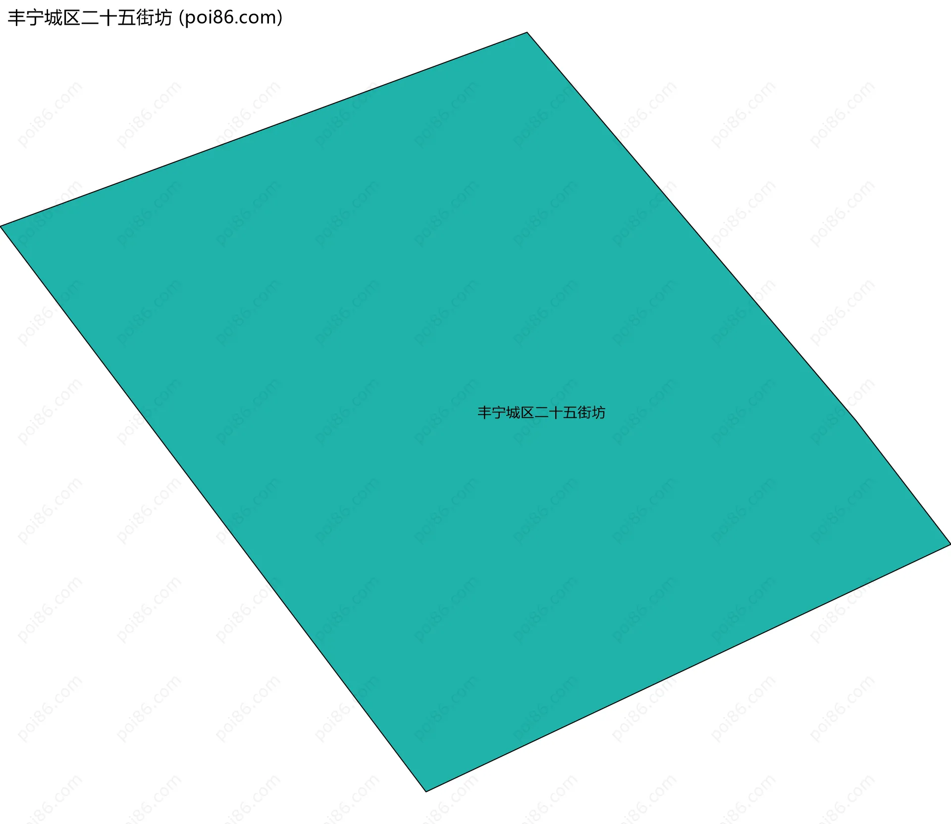 丰宁城区二十五街坊边界地图