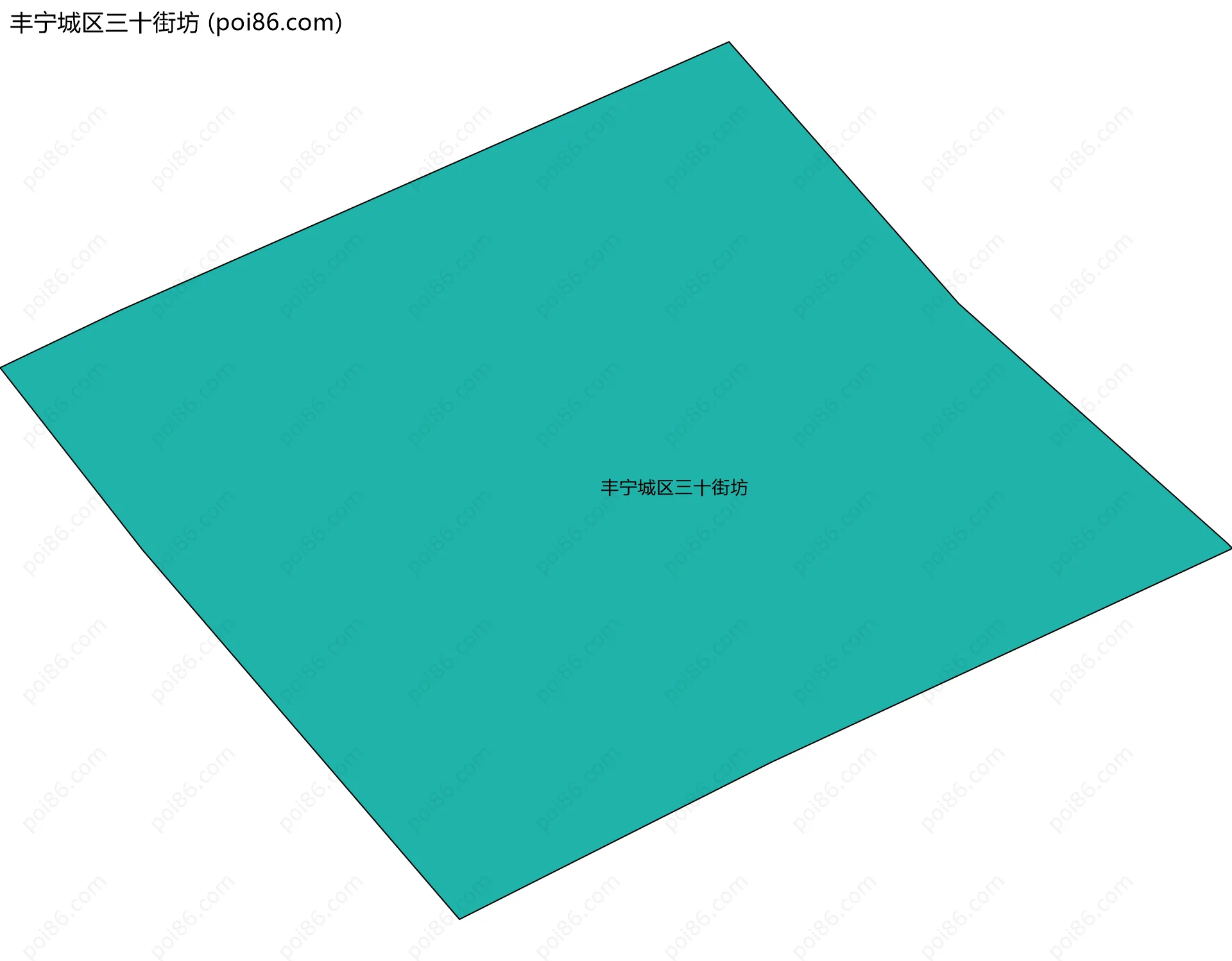 丰宁城区三十街坊边界地图