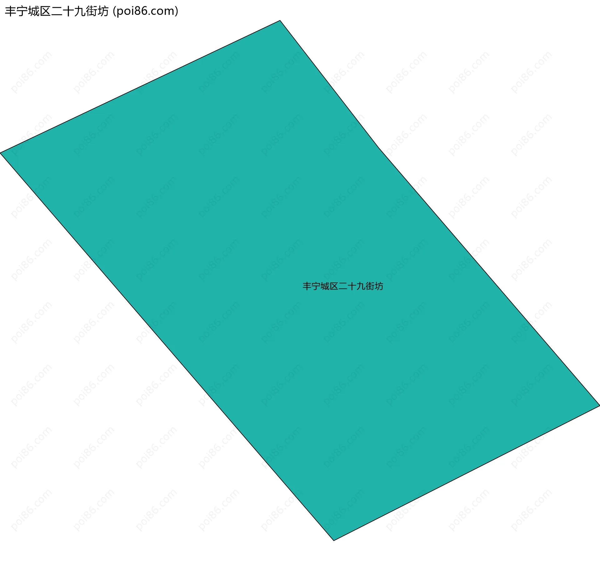 丰宁城区二十九街坊边界地图