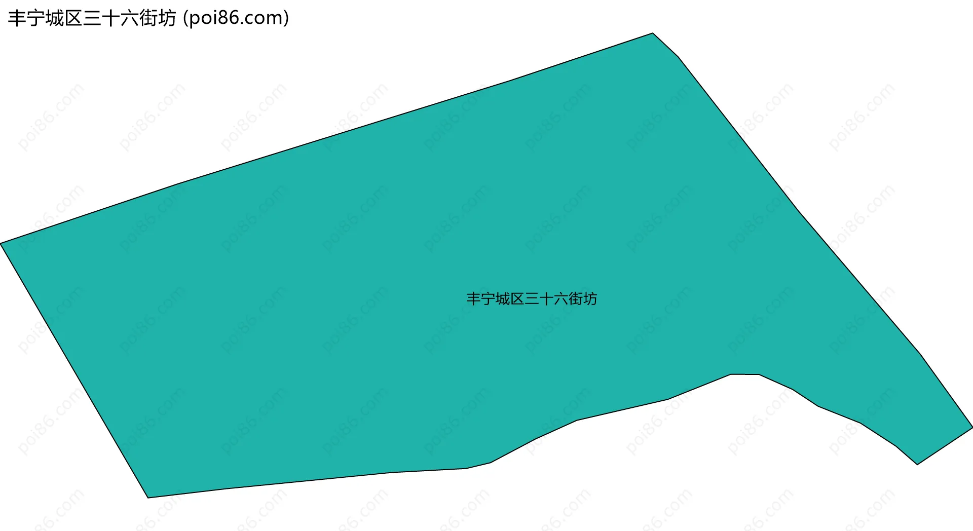 丰宁城区三十六街坊边界地图