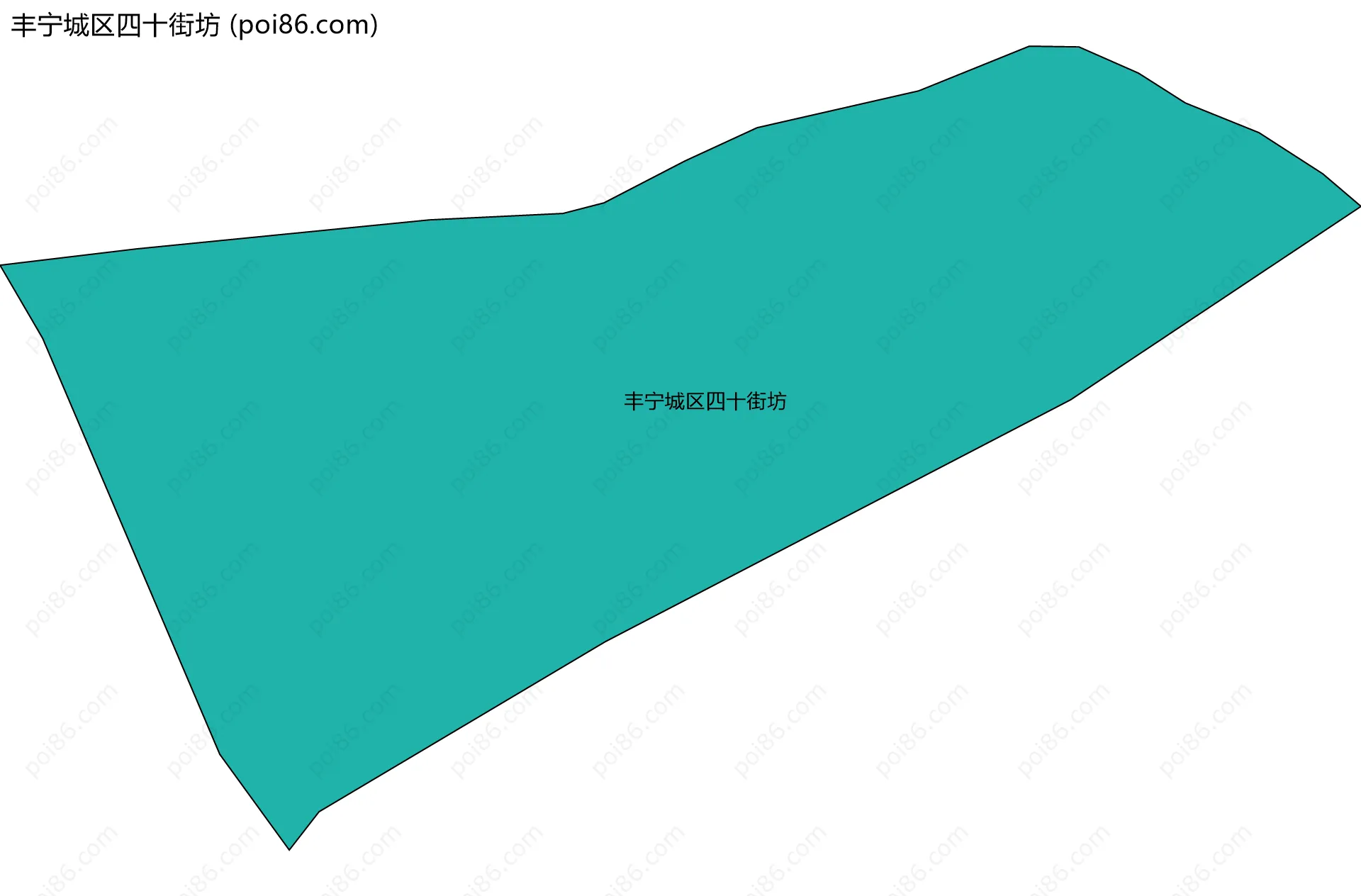 丰宁城区四十街坊边界地图