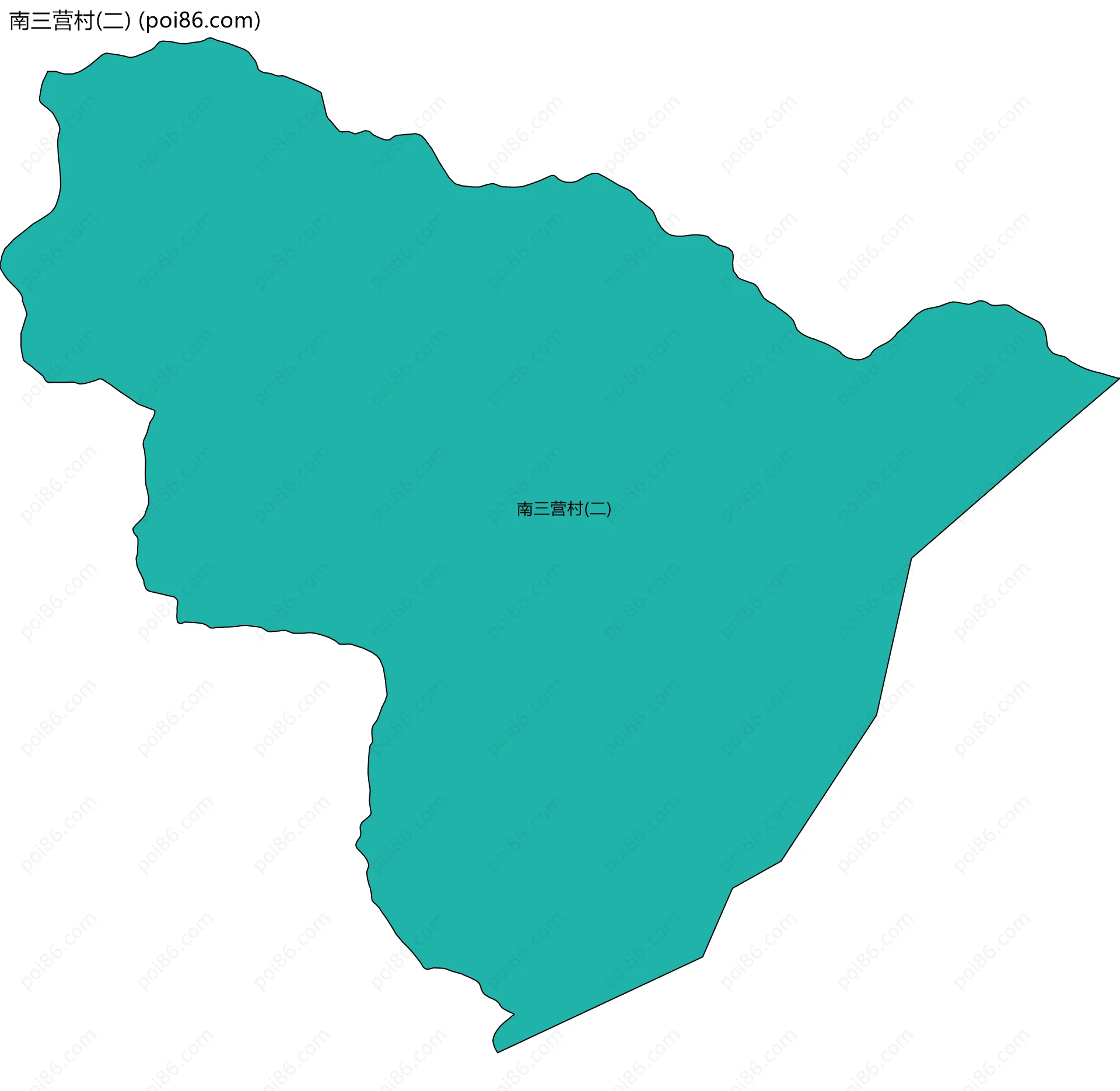 南三营村(二)边界地图