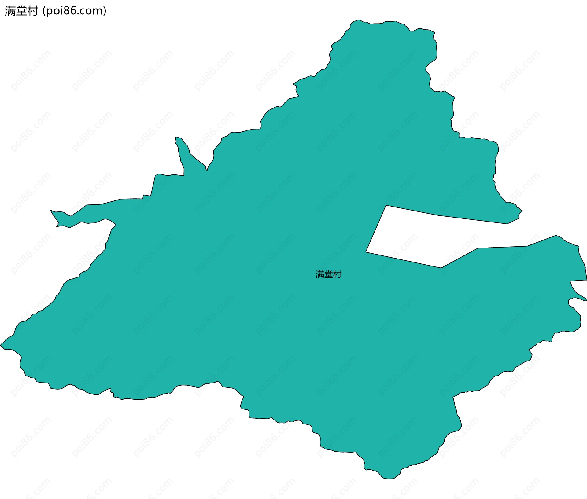满堂村边界地图