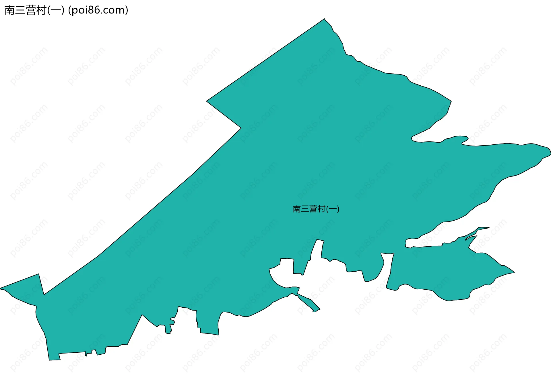 南三营村(一)边界地图