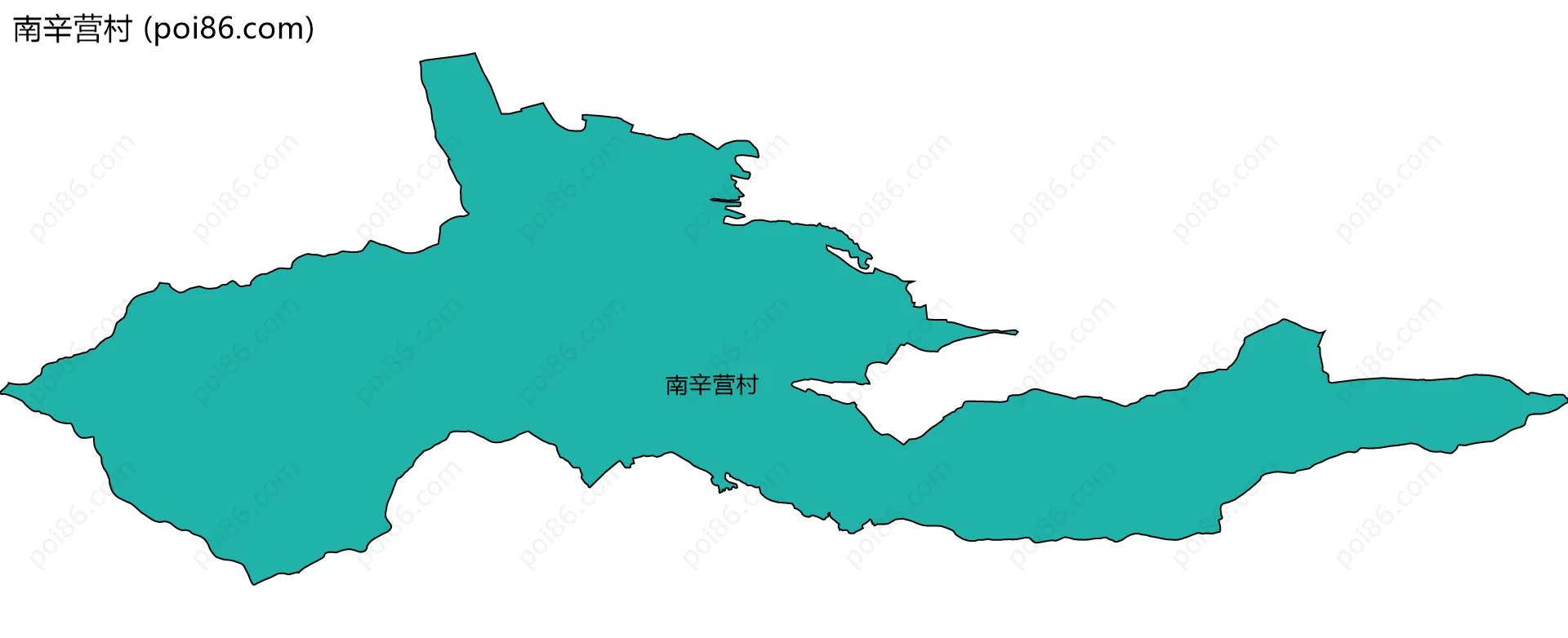 南辛营村边界地图