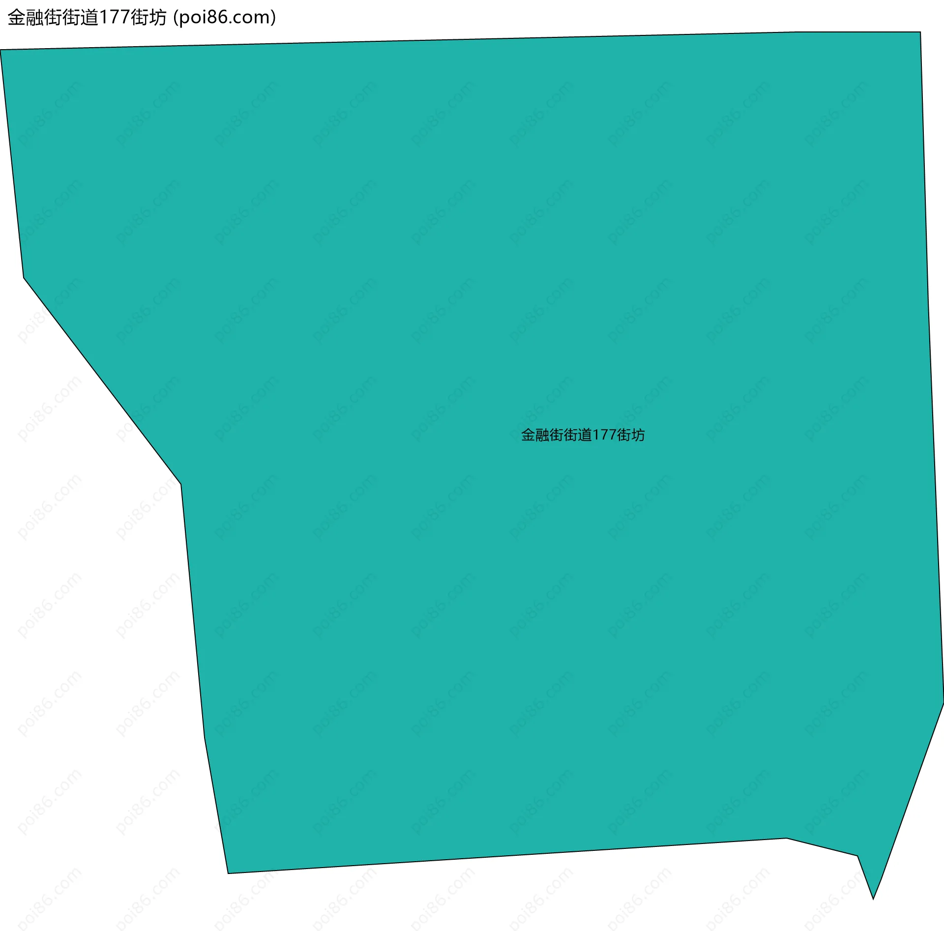 金融街街道177街坊边界地图
